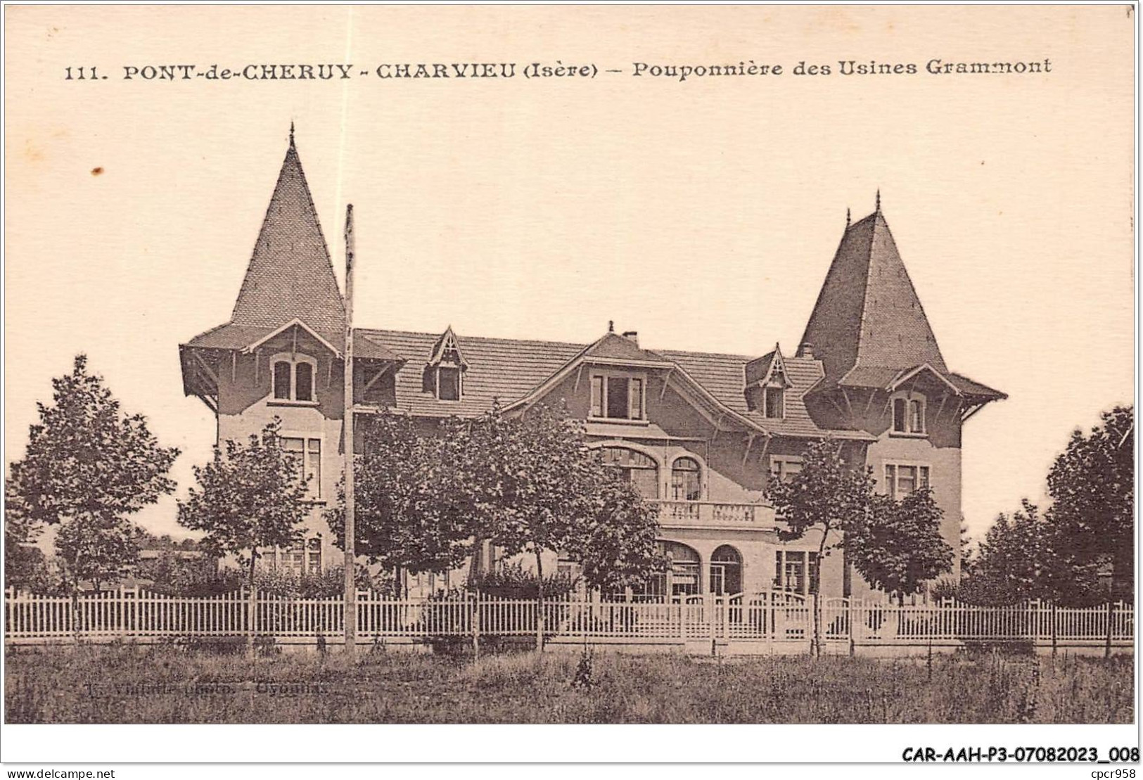 CAR-AAHP3-38-0188 - PONT-DE-CHERUY-CHARVIEU - Pouponnière Des Usines Grammont - Pont-de-Chéruy