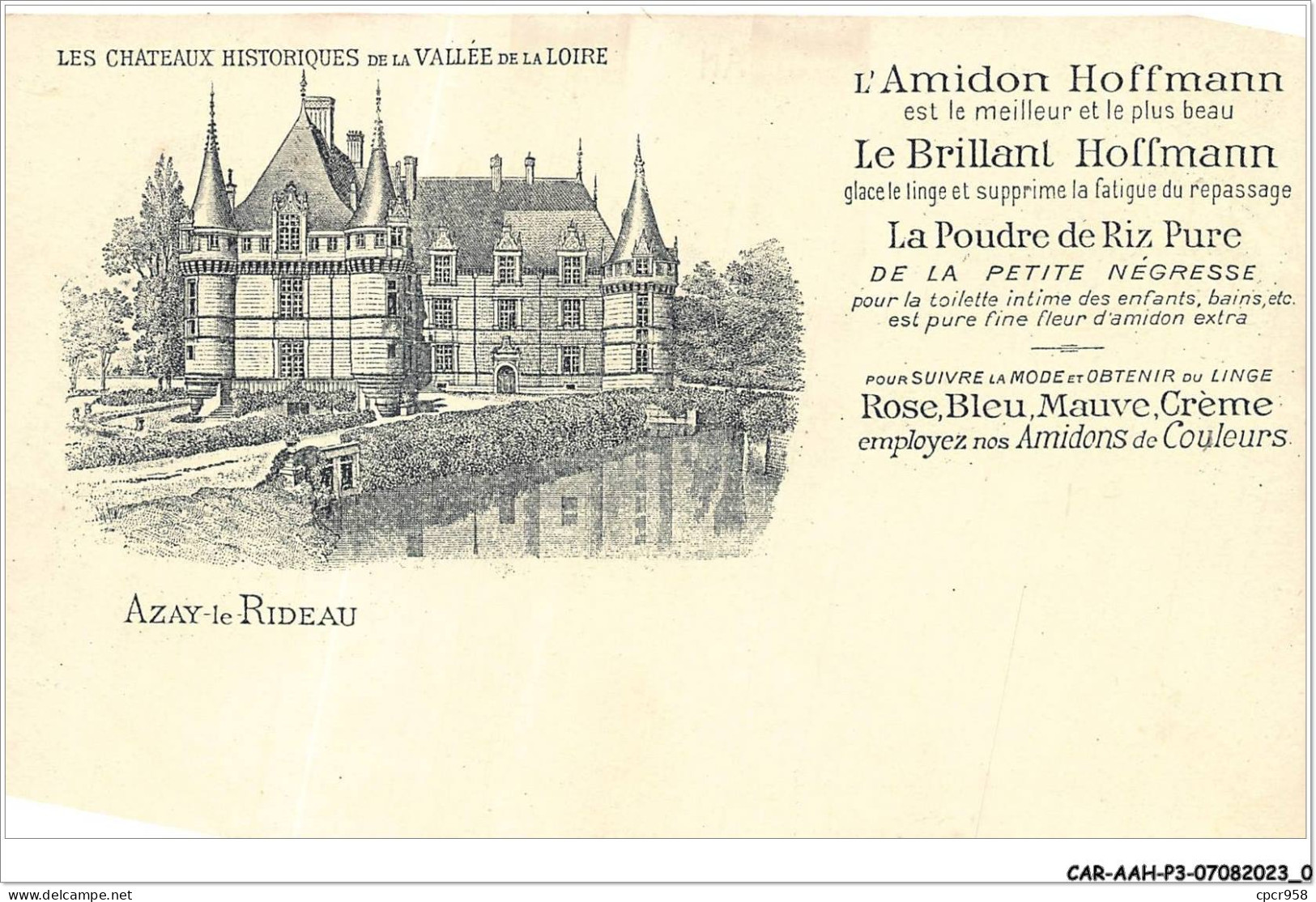 CAR-AAHP3-37-0184 - AZAY-LE-RIDEAU - L'Amidon Hoffmann - Publicite - Azay-le-Rideau