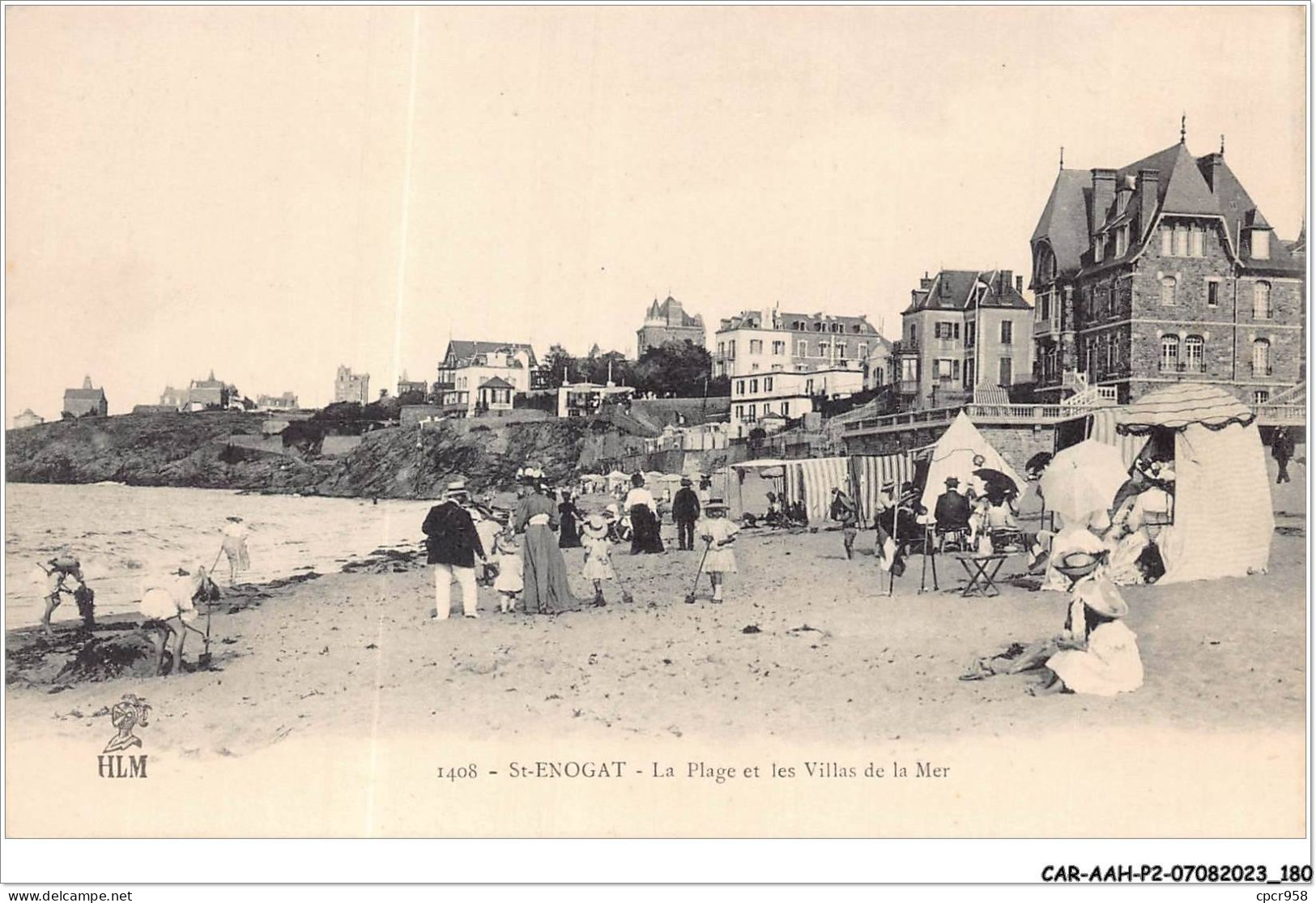 CAR-AAHP2-35-0176 - SAINT-ENOGAT - La Plage Et Les Villes De La Mer - Sonstige & Ohne Zuordnung