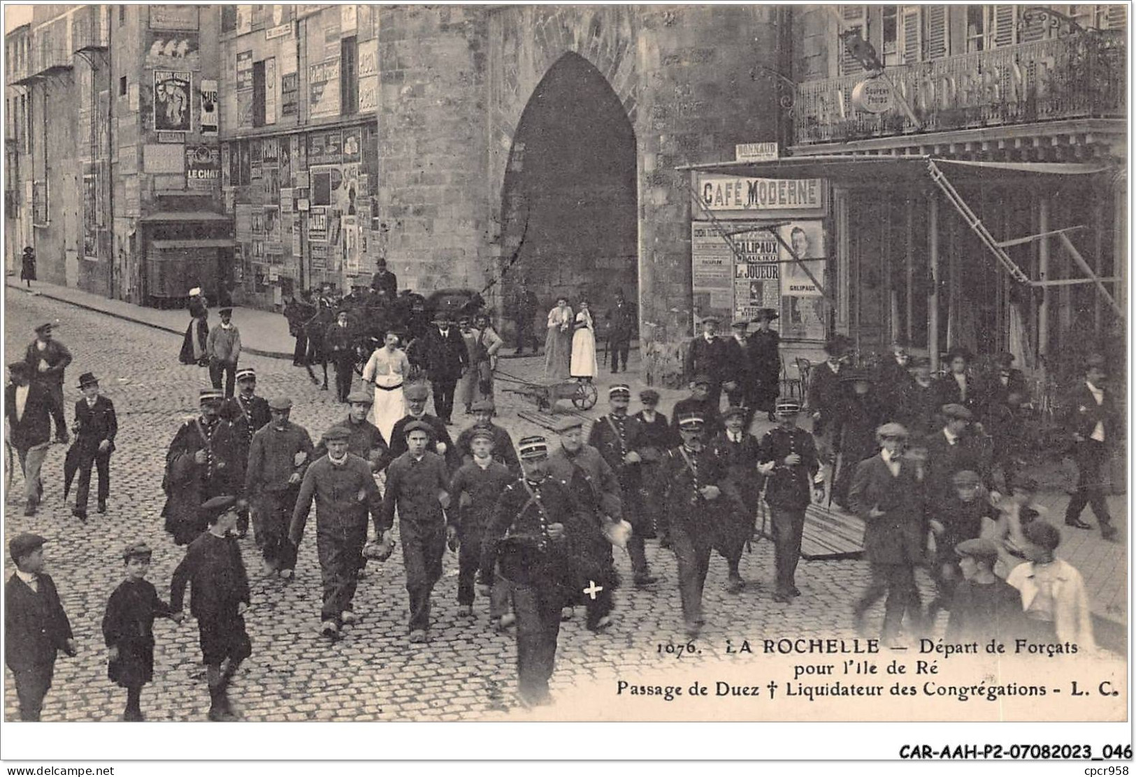 CAR-AAHP2-17-0109 - LA ROCHELLE - Départ De Forçats Pour L'île De Ré - La Rochelle