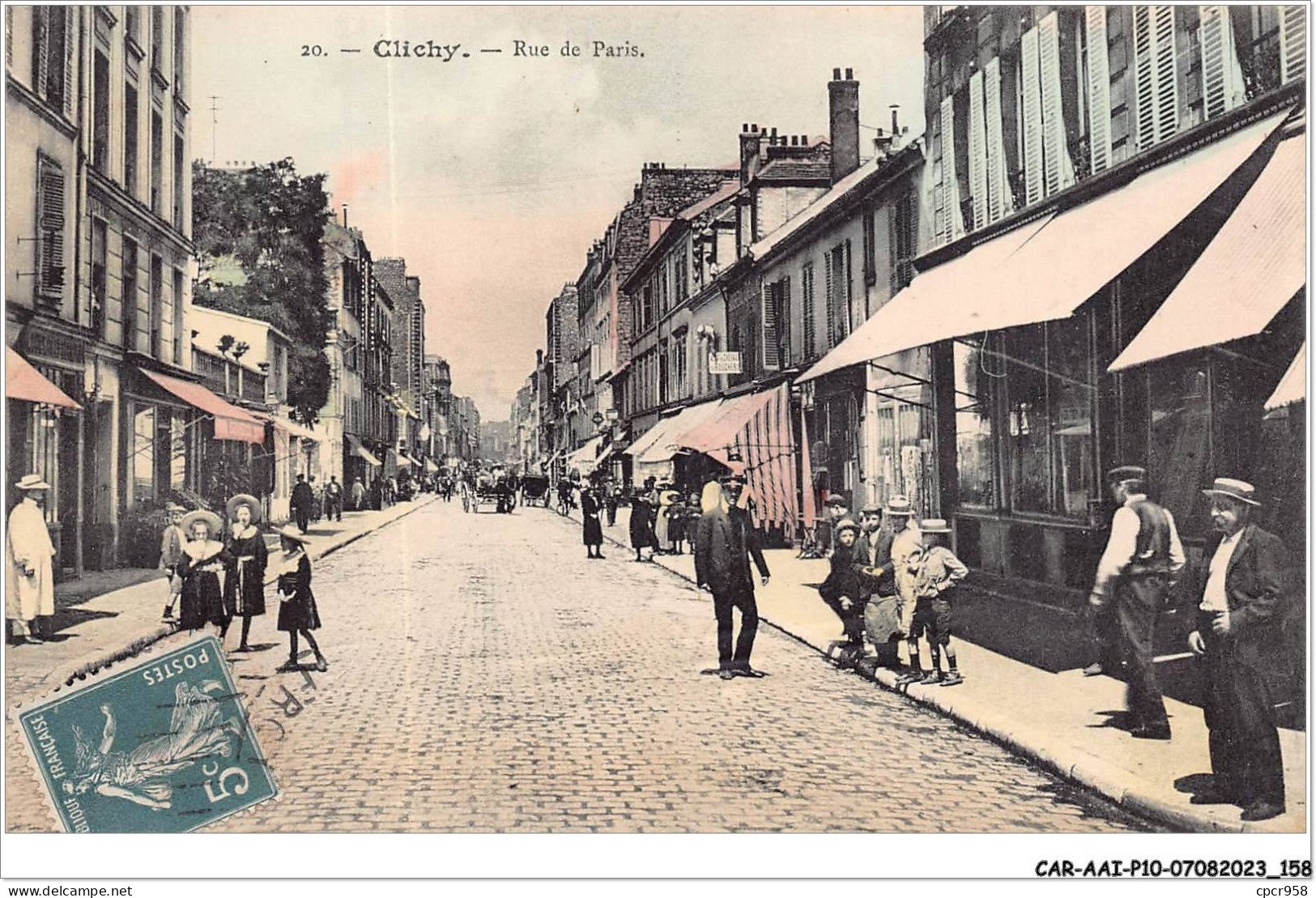 CAR-AAIP10-92-0942 - CLICHY - Rue De Paris - Carte Plan Rare - Clichy