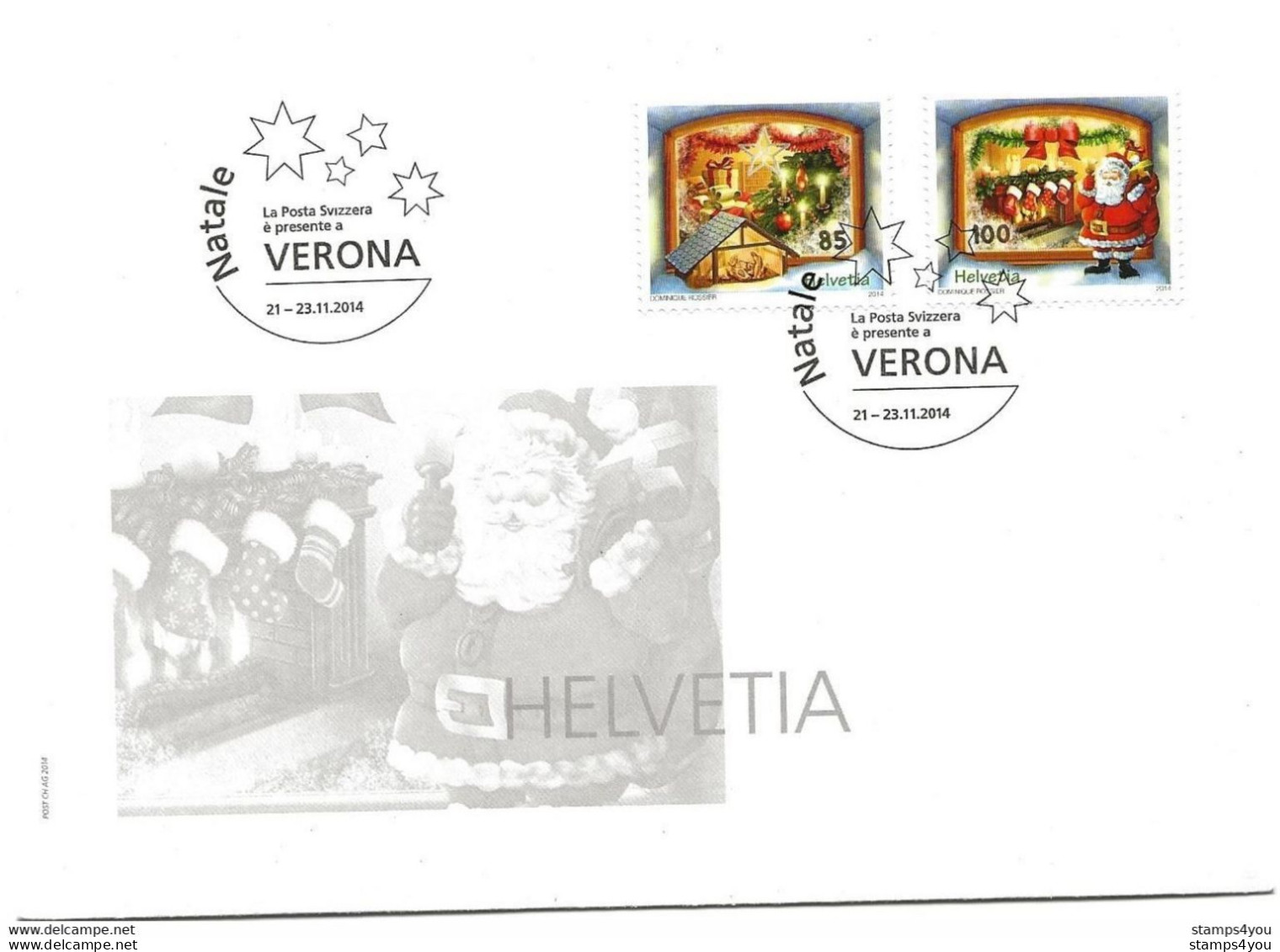 124 - 34 - Enveloppe  Avec Oblit Spéciale Verona  Natale 2014 - Poststempel