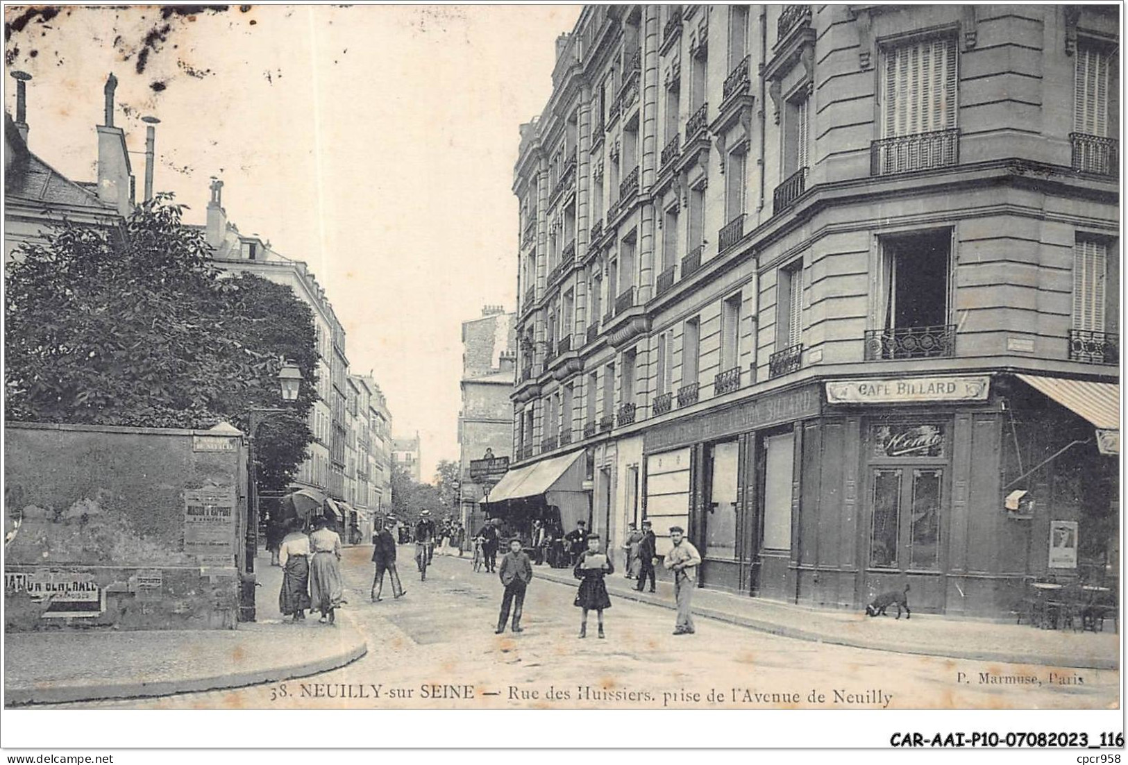 CAR-AAIP10-92-0921 - NEUILLY - Rue Des Huissiers, Prise De L'Avenue De Neuilly - Neuilly Sur Seine