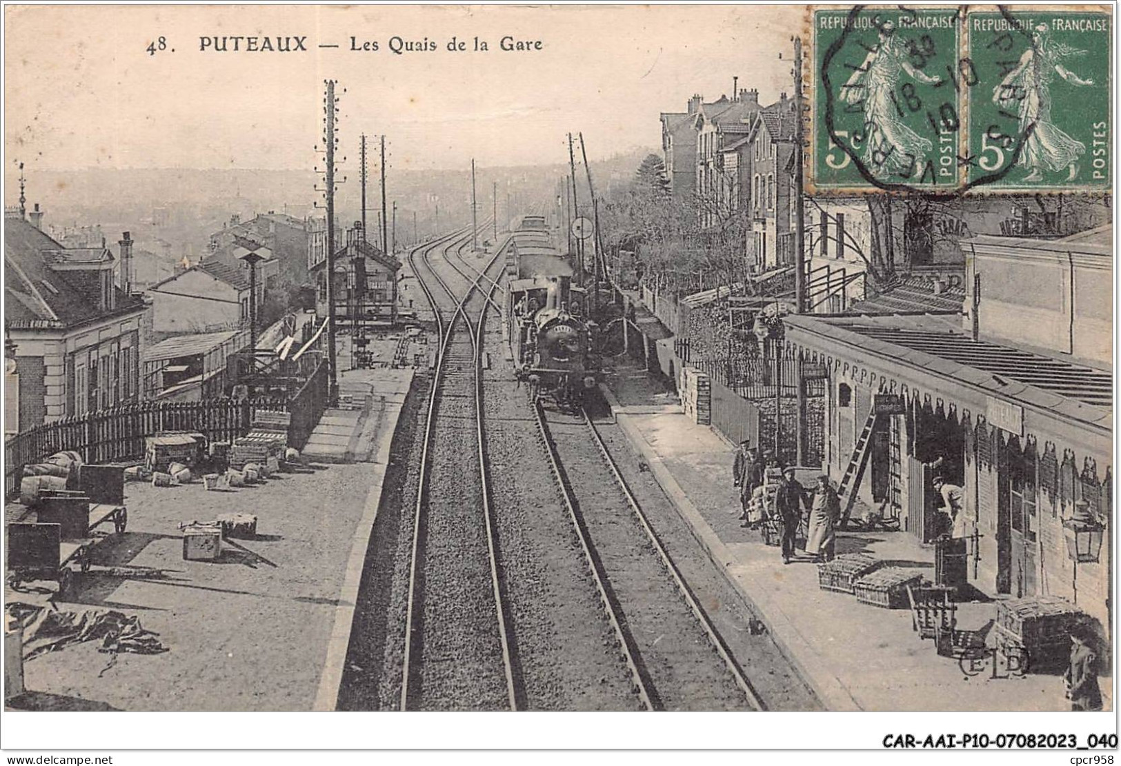 CAR-AAIP10-92-0883 - PUTEAUX - Les Quais De La Gare - Train  - Puteaux