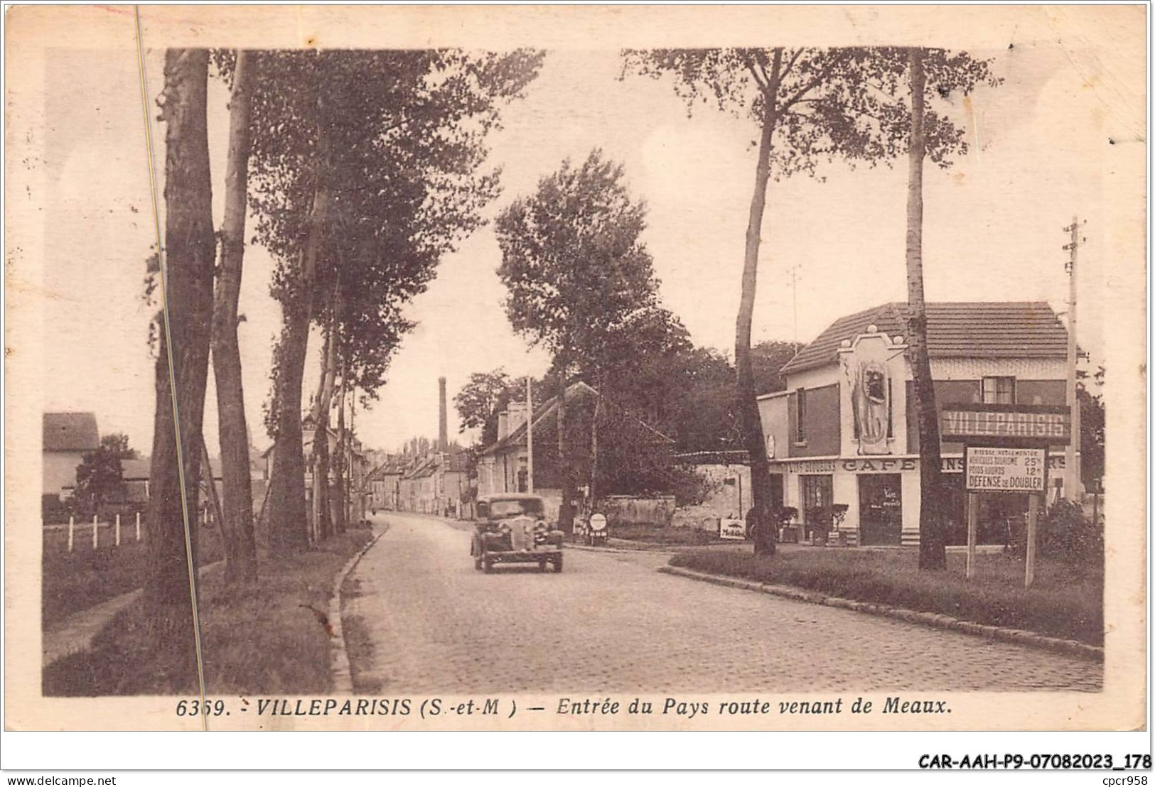 CAR-AAHP9-77-0859 - VILLEPARISIS - Entrée Du Pays - Route Venant De Meaux - Carte Pliee, Vendue En L'etat - Villeparisis