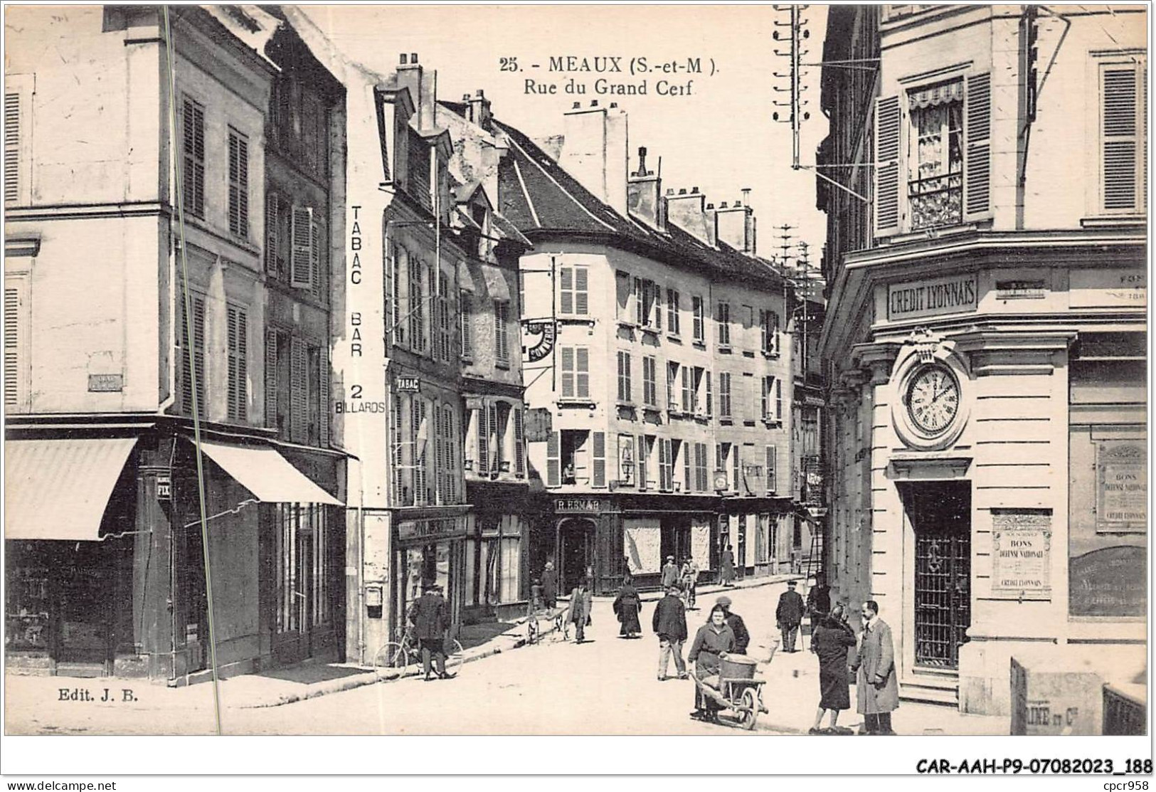 CAR-AAHP9-77-0864 - MEAUX - Rue Du Grand Cerf - Credit Lyonnais - Meaux