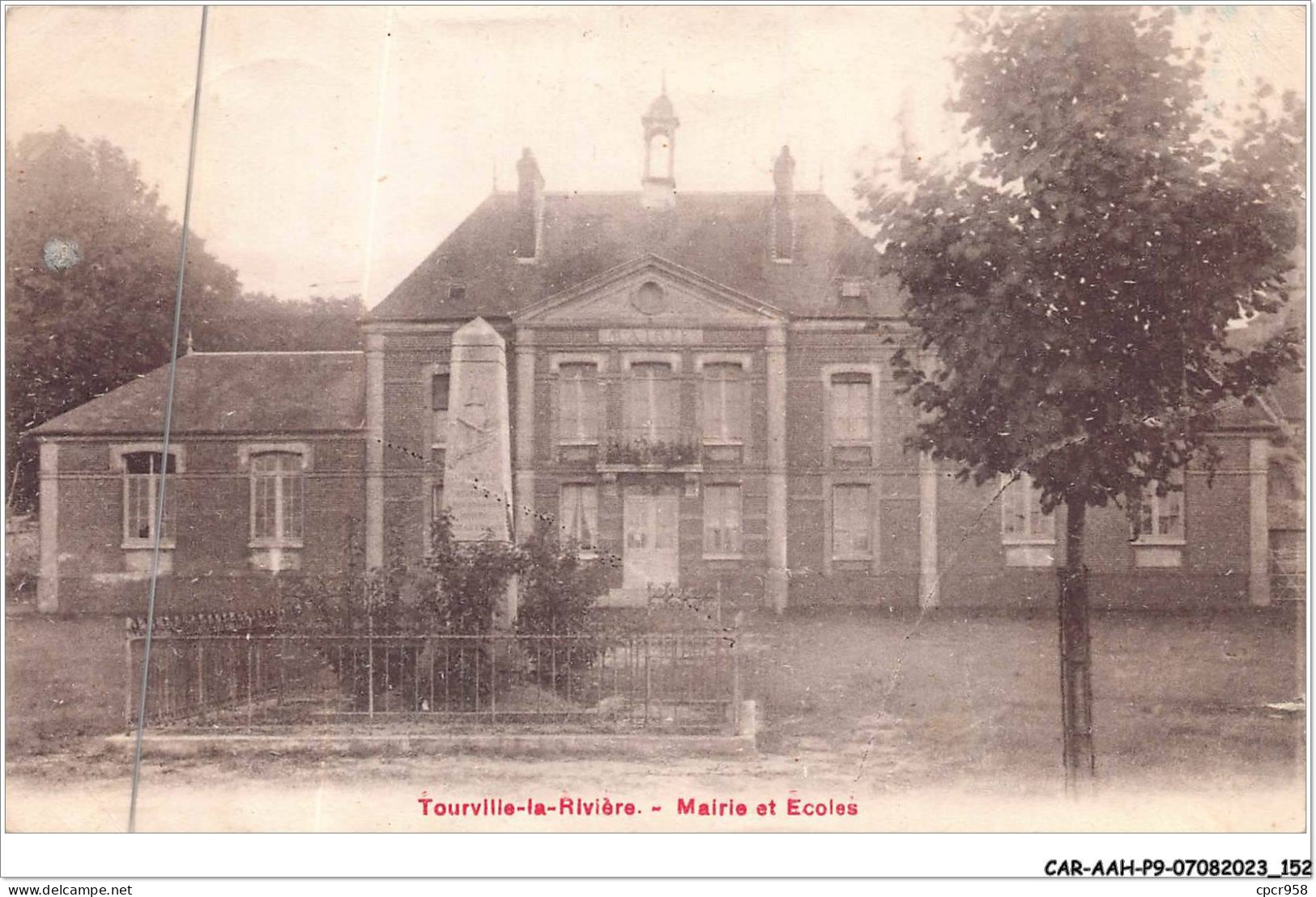 CAR-AAHP9-76-0846 - TOURVILLE-LA-RIVIERE - Mairie Et écoles - Sonstige & Ohne Zuordnung