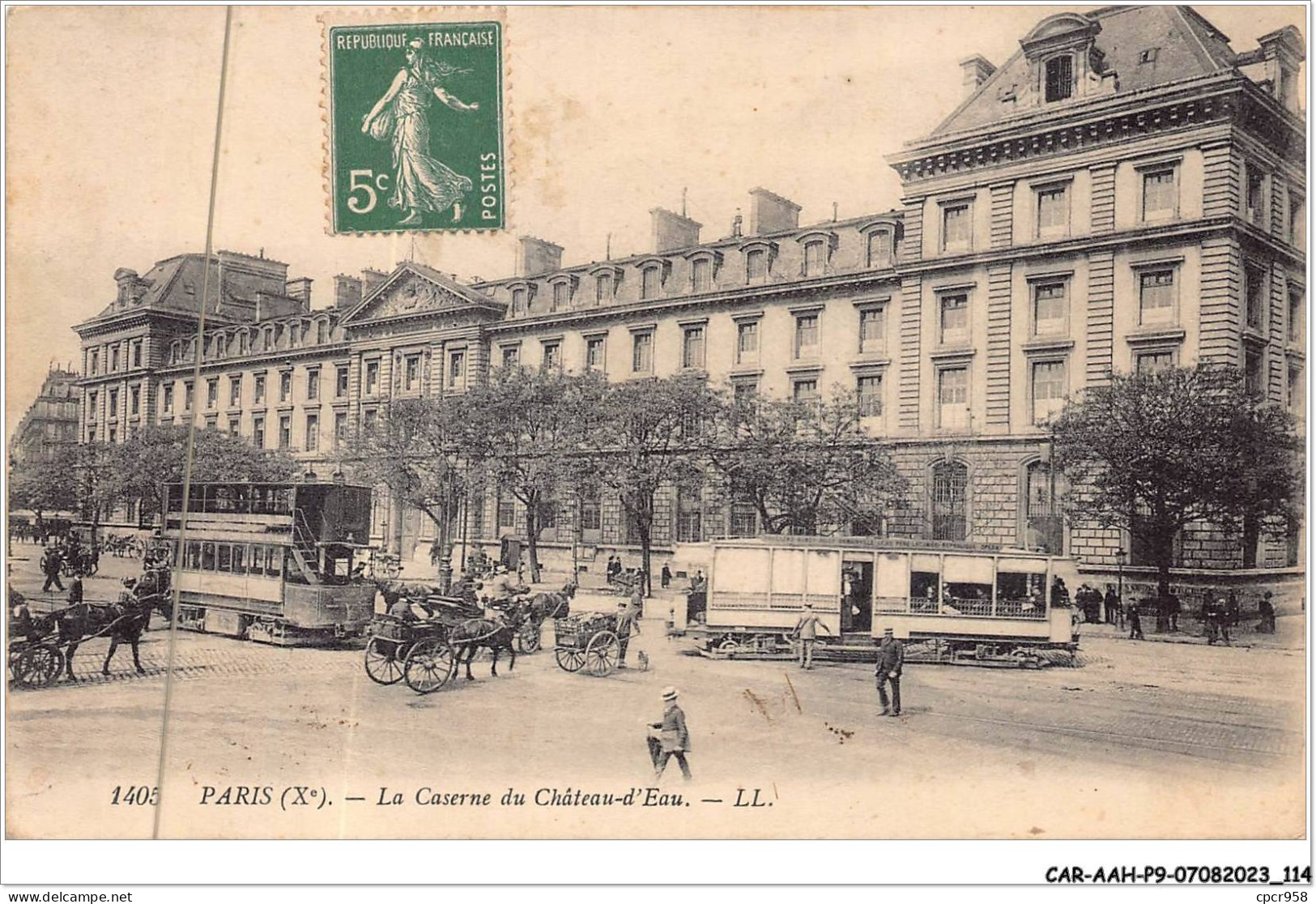 CAR-AAHP9-75-0827 - PARIS X - La Caserne Du Château-d'eau - Tramway - Paris (10)