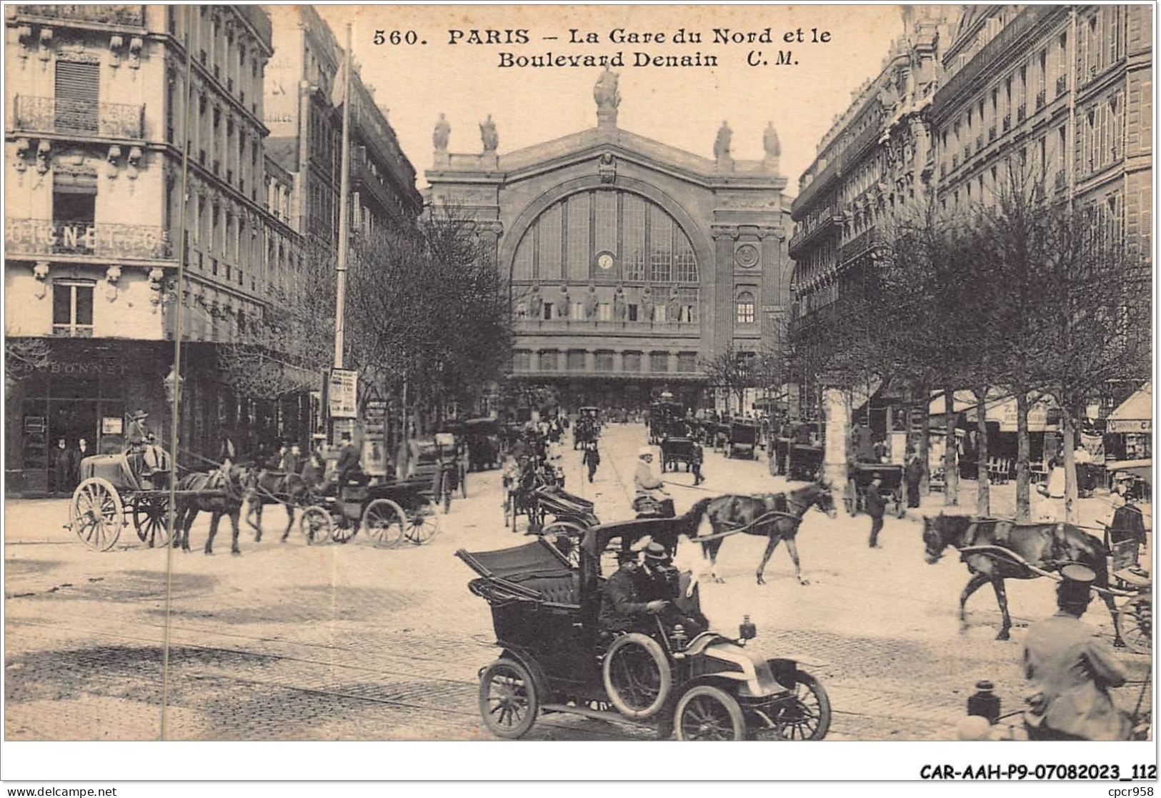 CAR-AAHP9-75-0826 - PARIS X - Gare Du Nord Et Le Boulevard Denain - Distrito: 10