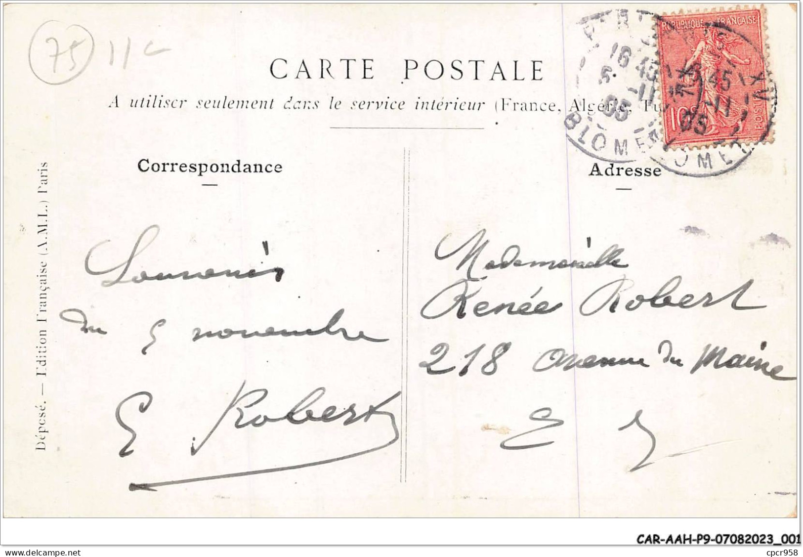 CAR-AAHP9-75-0770 - PARIS - Souvenir De La Fête De La Mutualité 1905 - Le Matin - Sonstige & Ohne Zuordnung