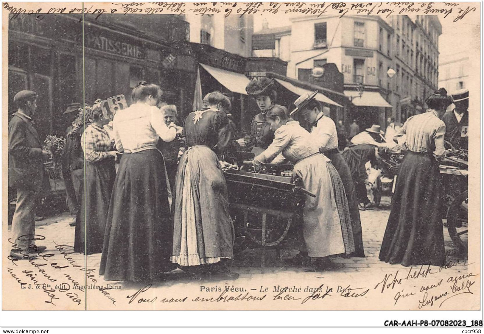CAR-AAHP8-75-0764 - PARIS-VECU - Le Marché Dans La Rue - Sonstige & Ohne Zuordnung