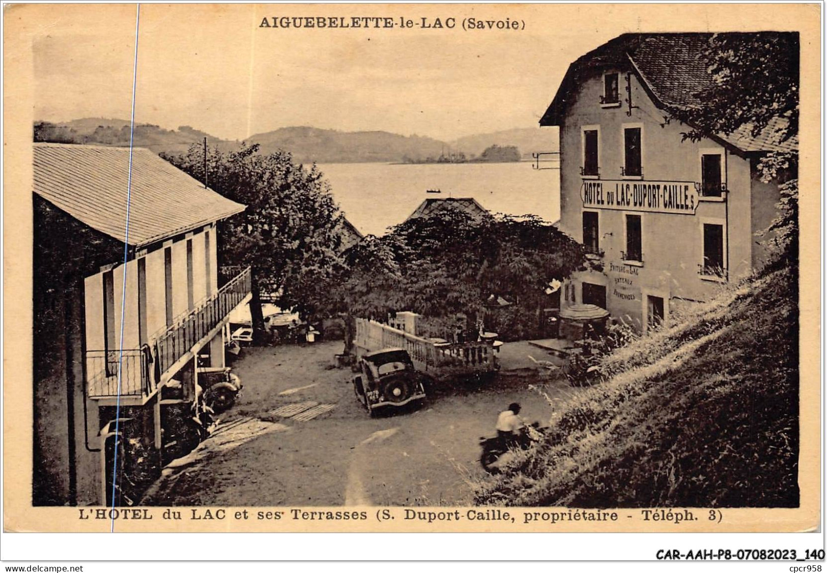 CAR-AAHP8-73-0740 - AIGUEBELETTES-LE-LAC - L'hôtel Du Lac Et Ses Terrasses - Aiguebelle
