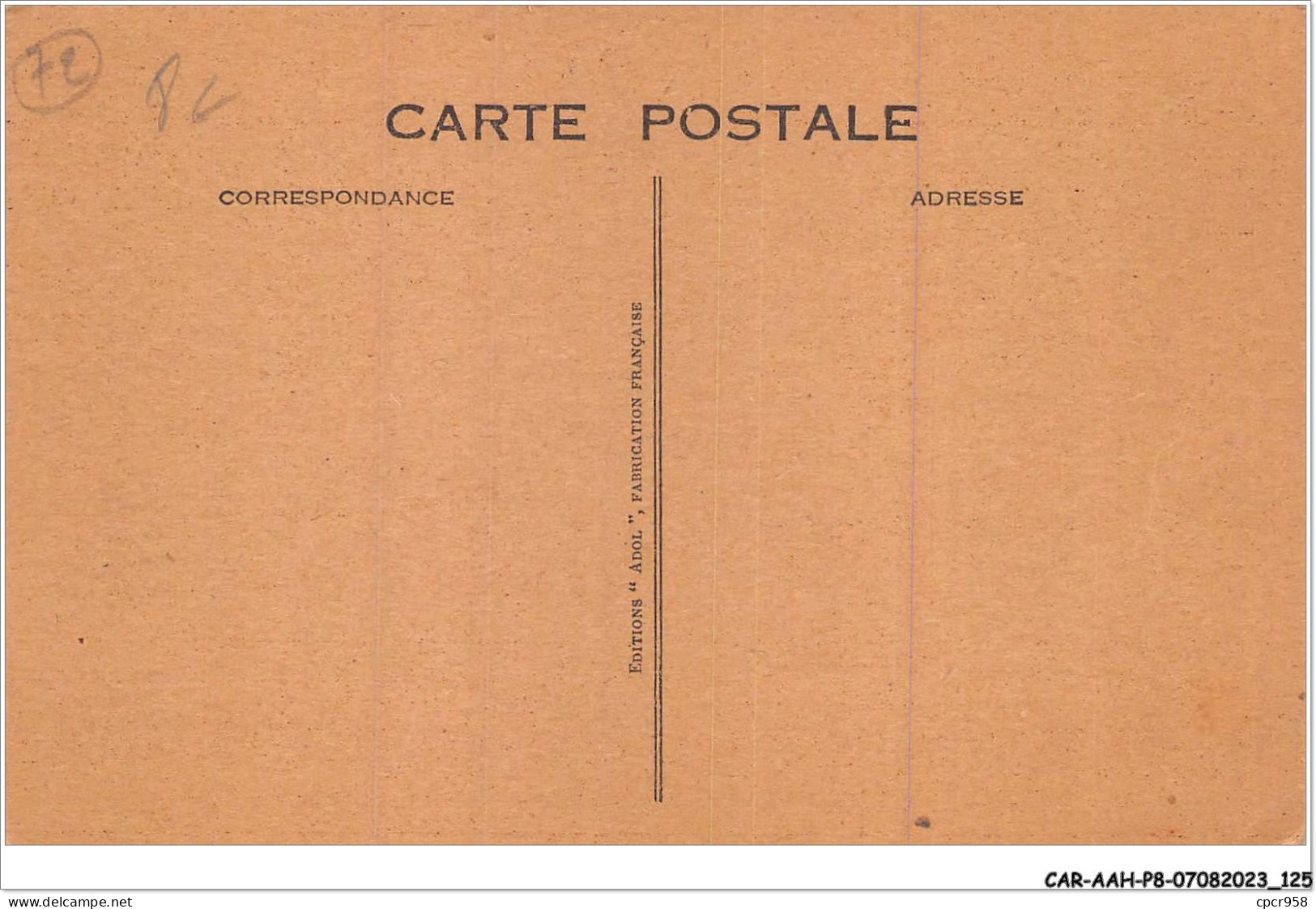 CAR-AAHP8-72-0732 - PRECIGNE - La Poste Et Rue De Durtal - Autres & Non Classés
