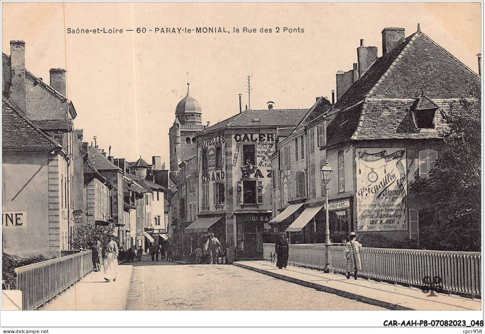 CAR-AAHP8-71-0694 - PARAY-LE-MONIAL - La Rue Des 2 Ponts - Paray Le Monial