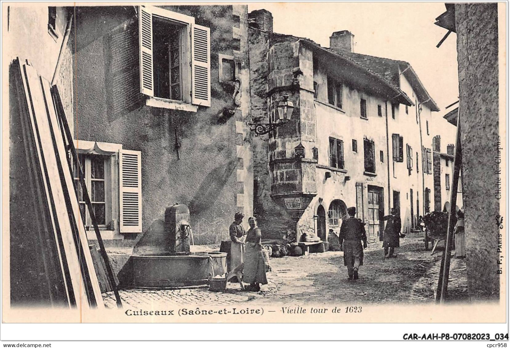 CAR-AAHP8-71-0687 - CUISEAUX - Vieille Tour De 1623 - Fontaine - Sonstige & Ohne Zuordnung