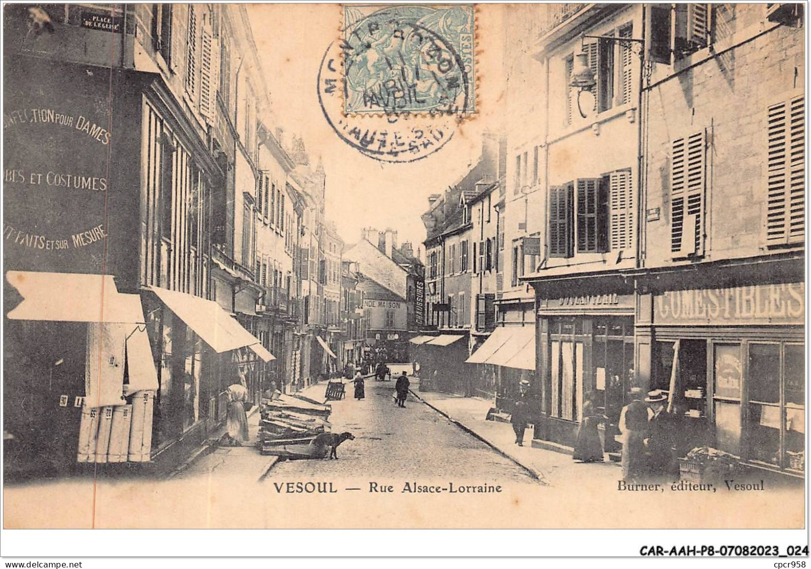 CAR-AAHP8-70-0682 - VESOUL - Rue Alsace-loraine - Commerces - Vesoul