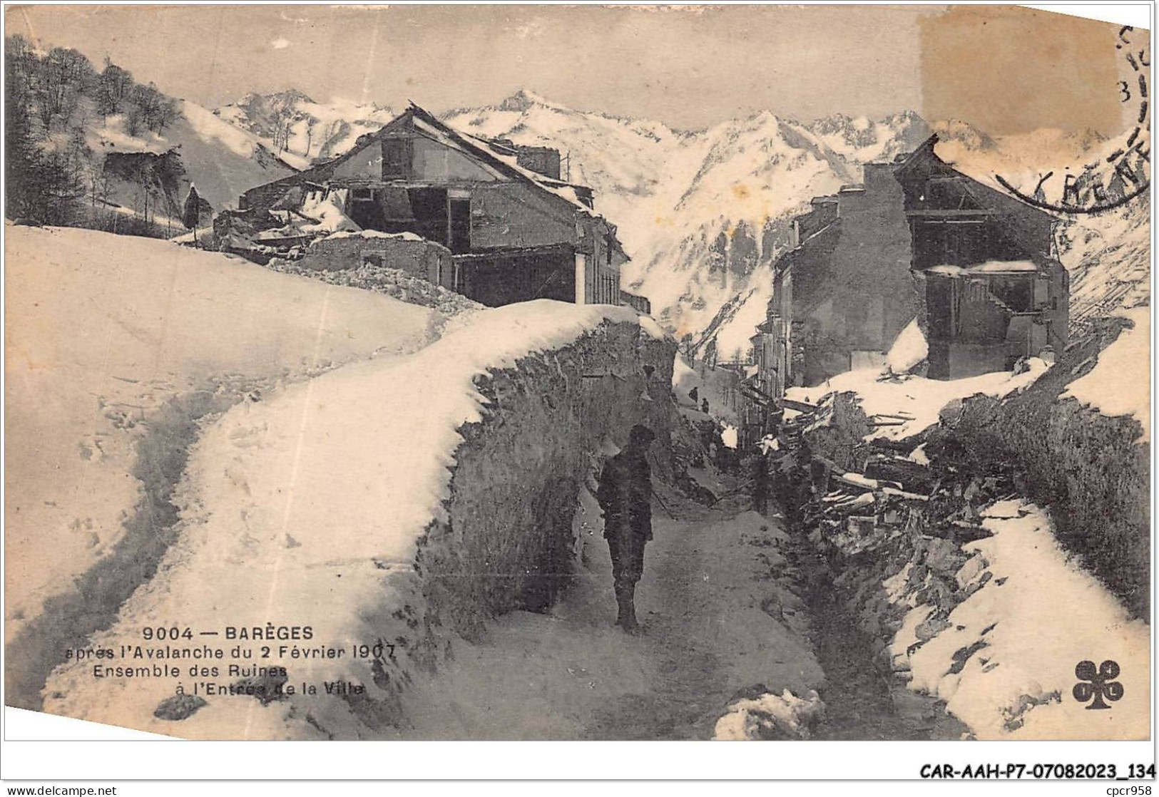 CAR-AAHP7-65-0637 - BAREGES - Avalanche Du 2 Février 1907 - Ensemble Des Ruines à L'entrée De La Ville - Sonstige & Ohne Zuordnung