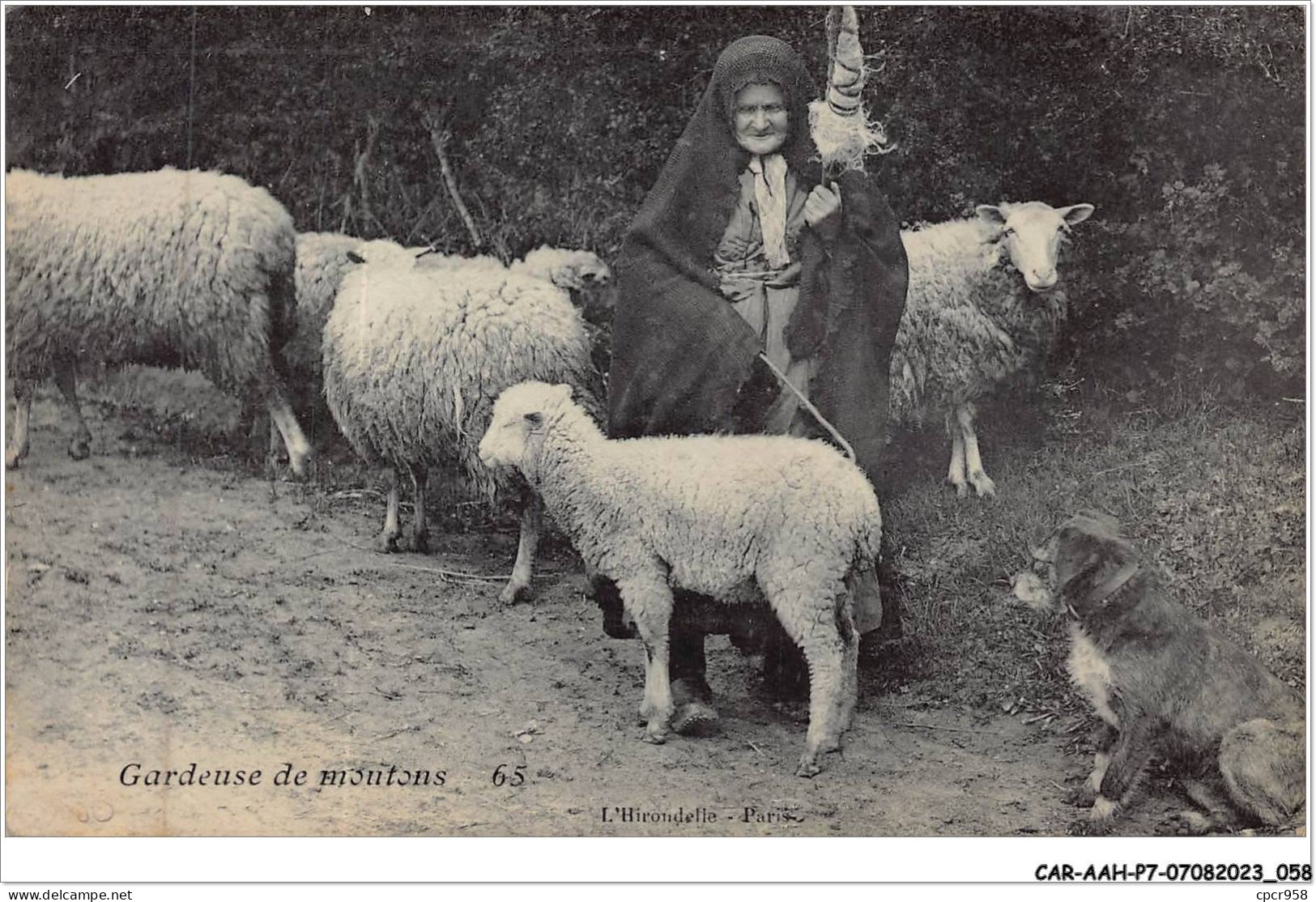 CAR-AAHP7-63-0599 - Gardeuse De Moutons - Agriculture - Other & Unclassified