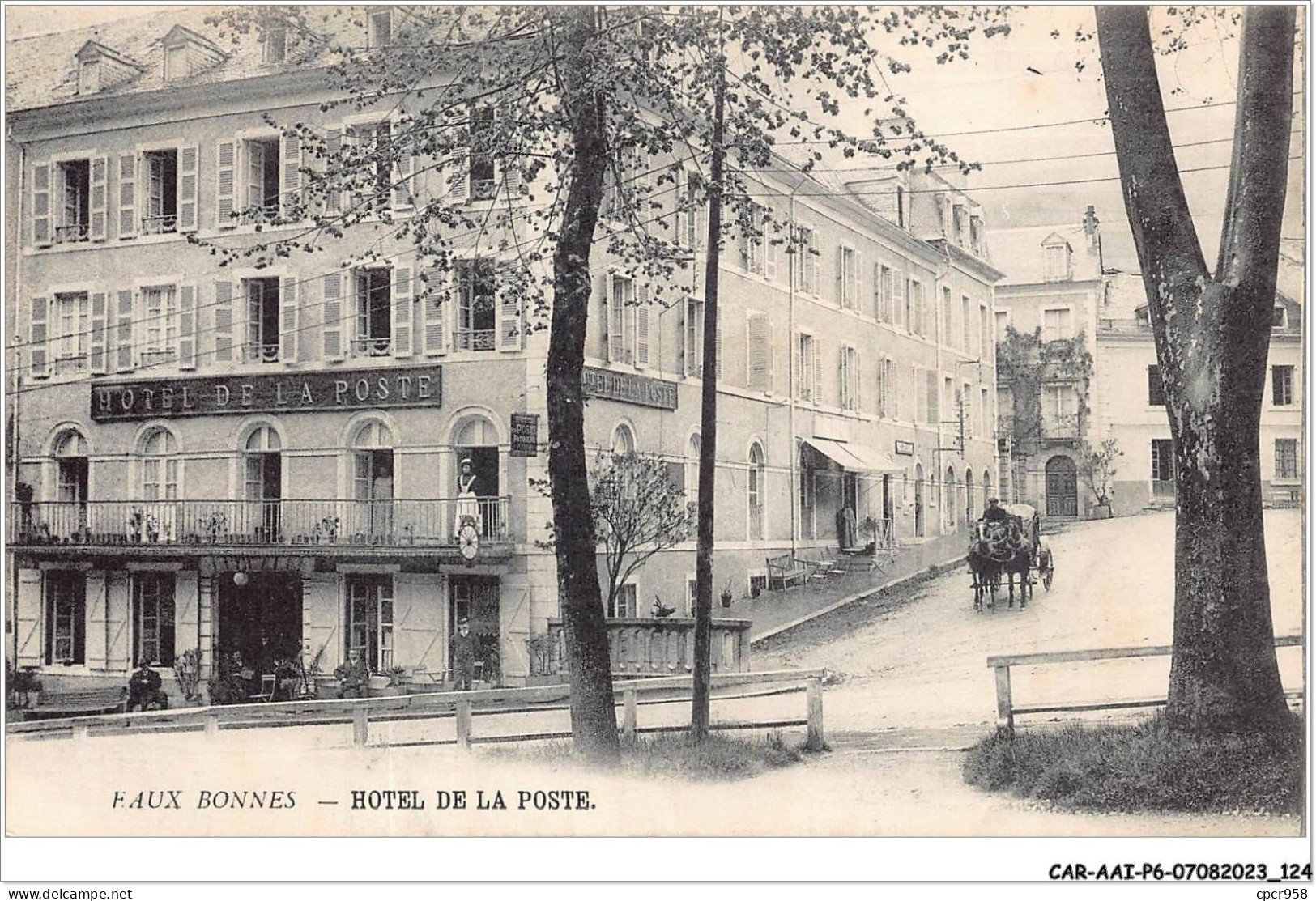 CAR-AAIP6-64-0530 - EAUX BONNES - Hotel De La Poste  - Eaux Bonnes