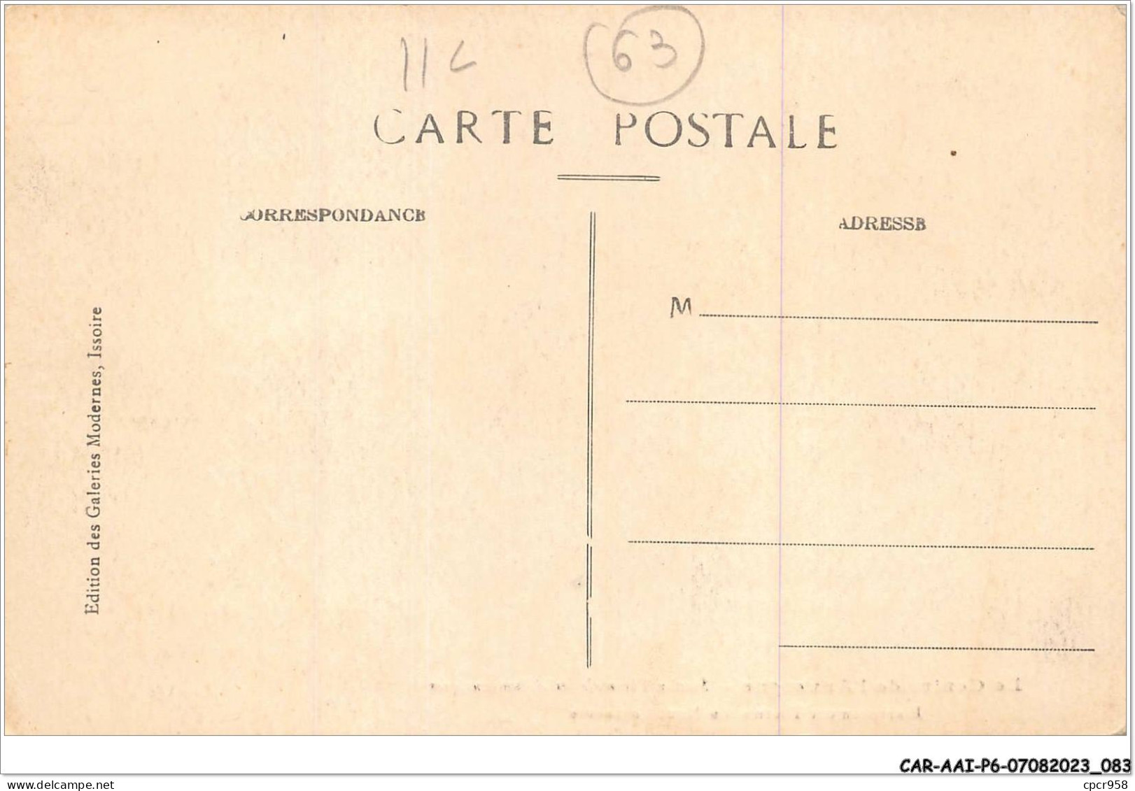 CAR-AAIP6-63-0509 - Etablissement Thermal Du Mont Cormadore - Sonstige & Ohne Zuordnung