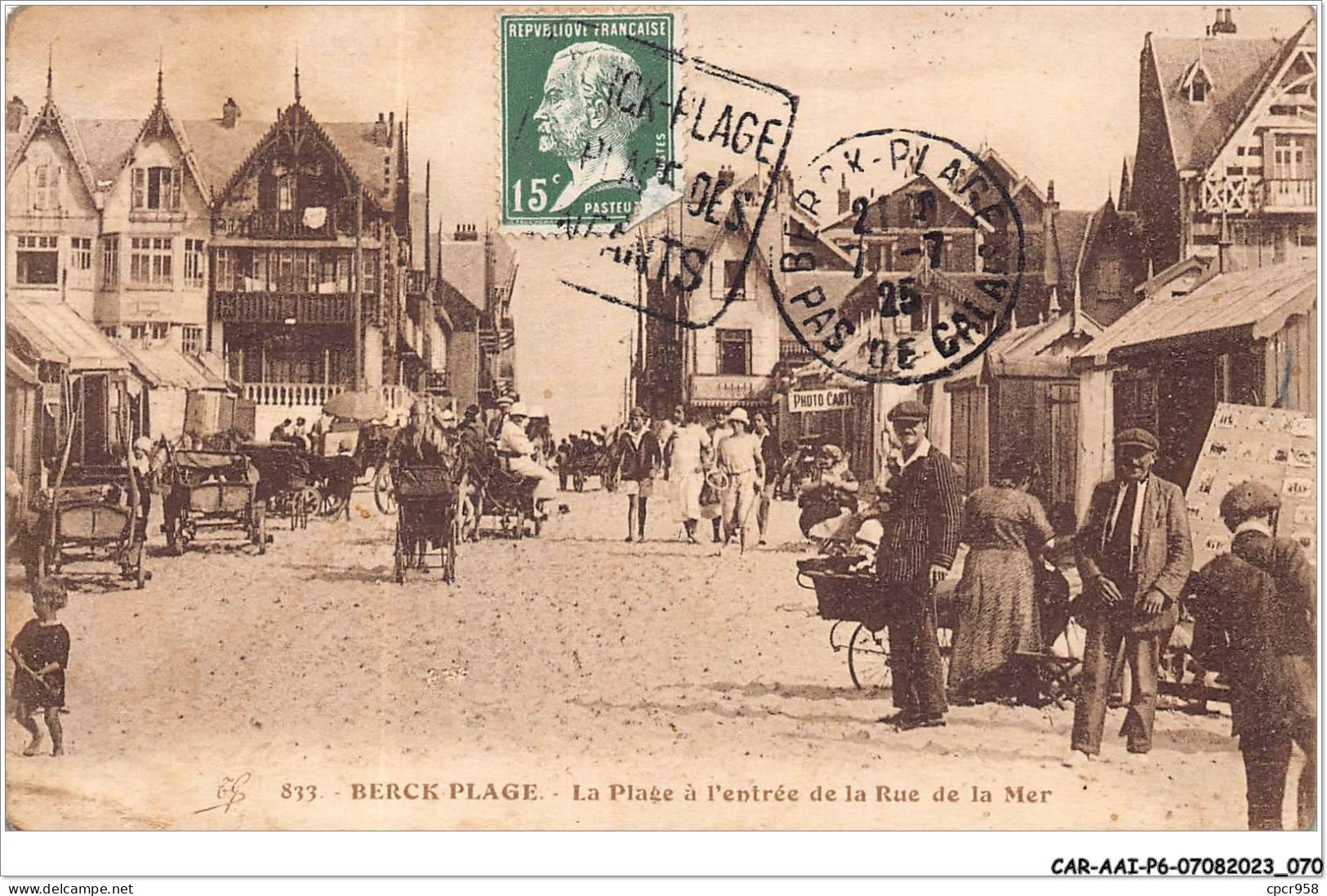 CAR-AAIP6-62-0503 - BERCK PLAGE - La Plage A L'entrée De La Rue De Mer - Berck