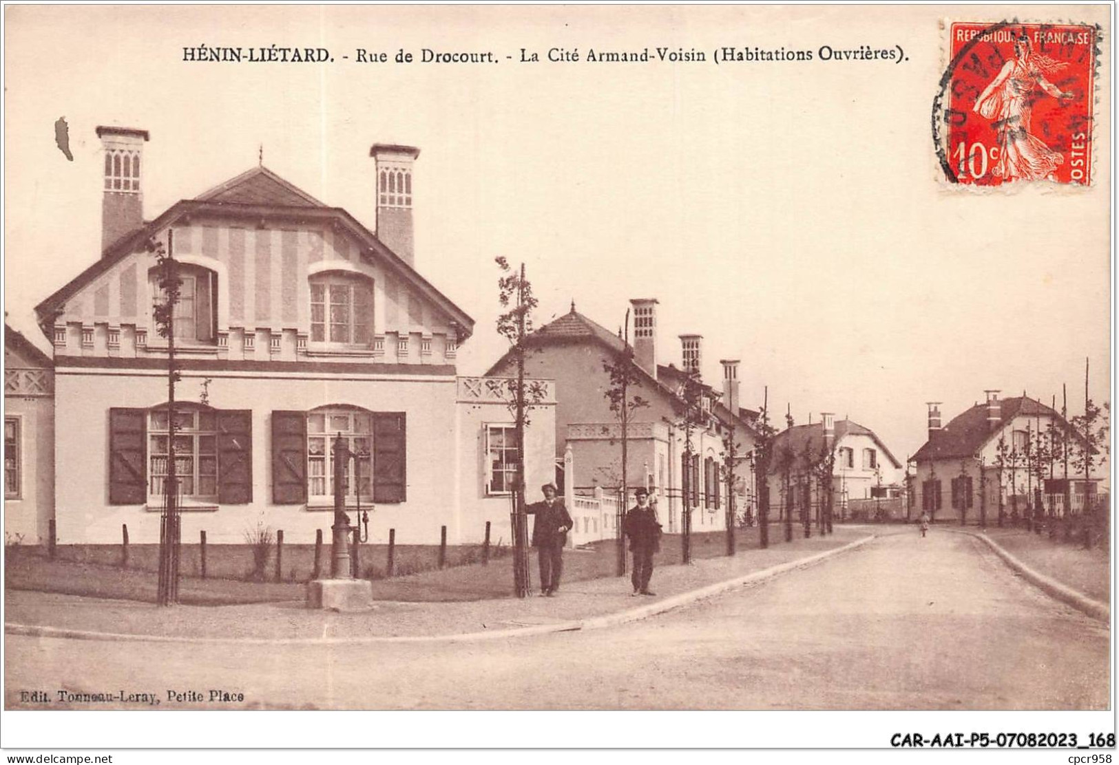 CAR-AAIP5-62-0460 - HENIN LIETARD - Rue De Drocourt - La Cite Arlmand-Voisin (Habitations Ouvrieres) - Henin-Beaumont