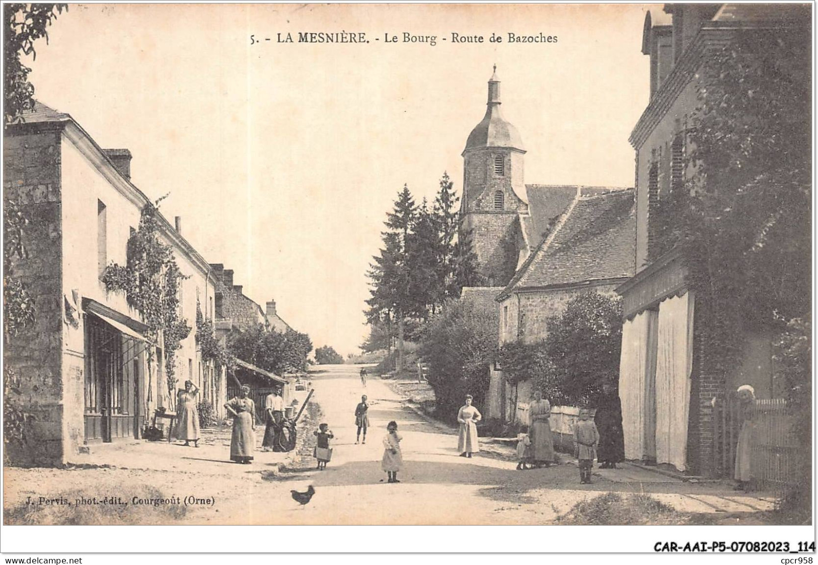 CAR-AAIP5-61-0433 - LA MESNIERE - Le Bourg - Route De Bazoches - Other & Unclassified