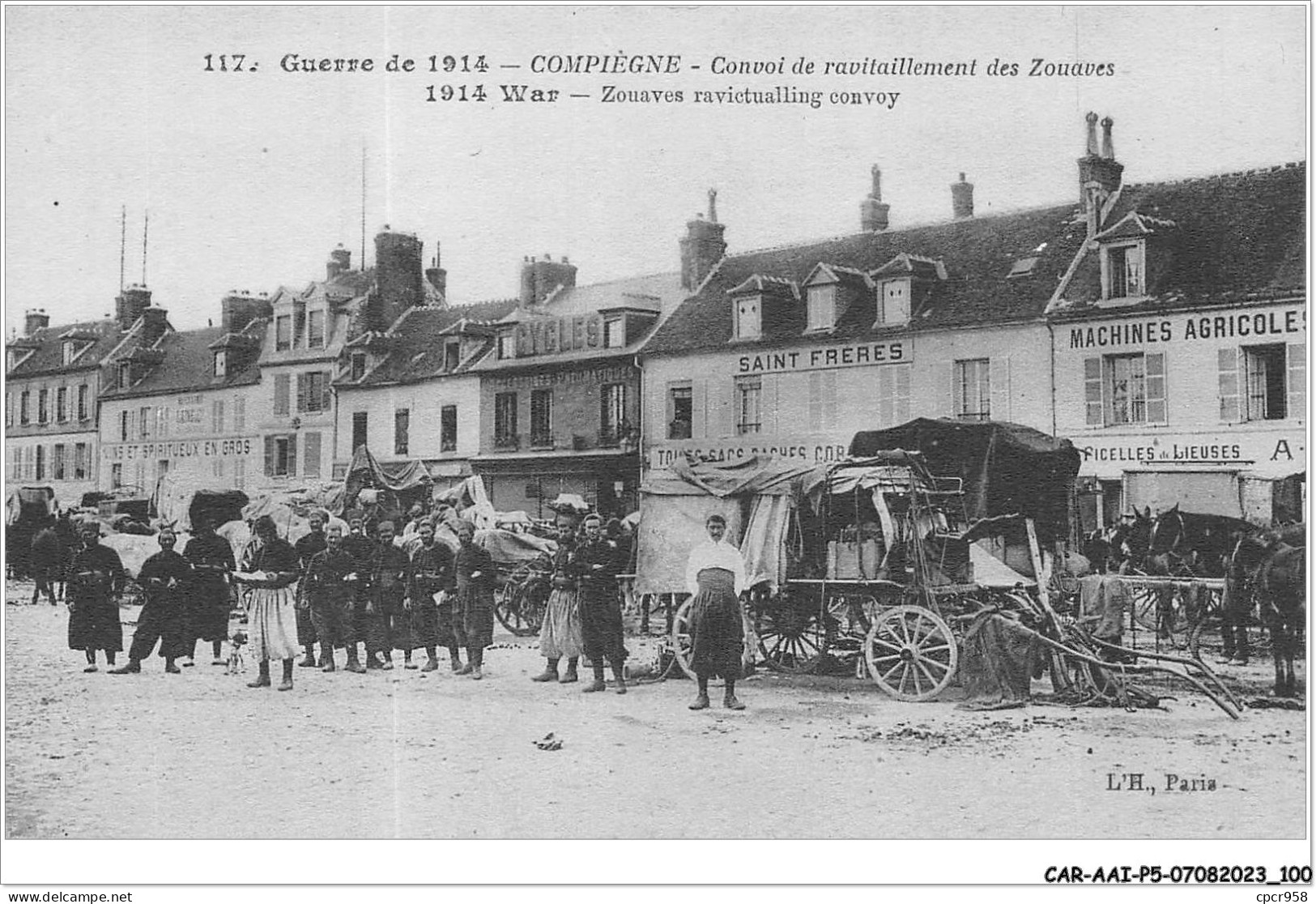 CAR-AAIP5-60-0426 - COMPIEGNE - Convoi De Ravitaillement Des Zouaves - Compiegne