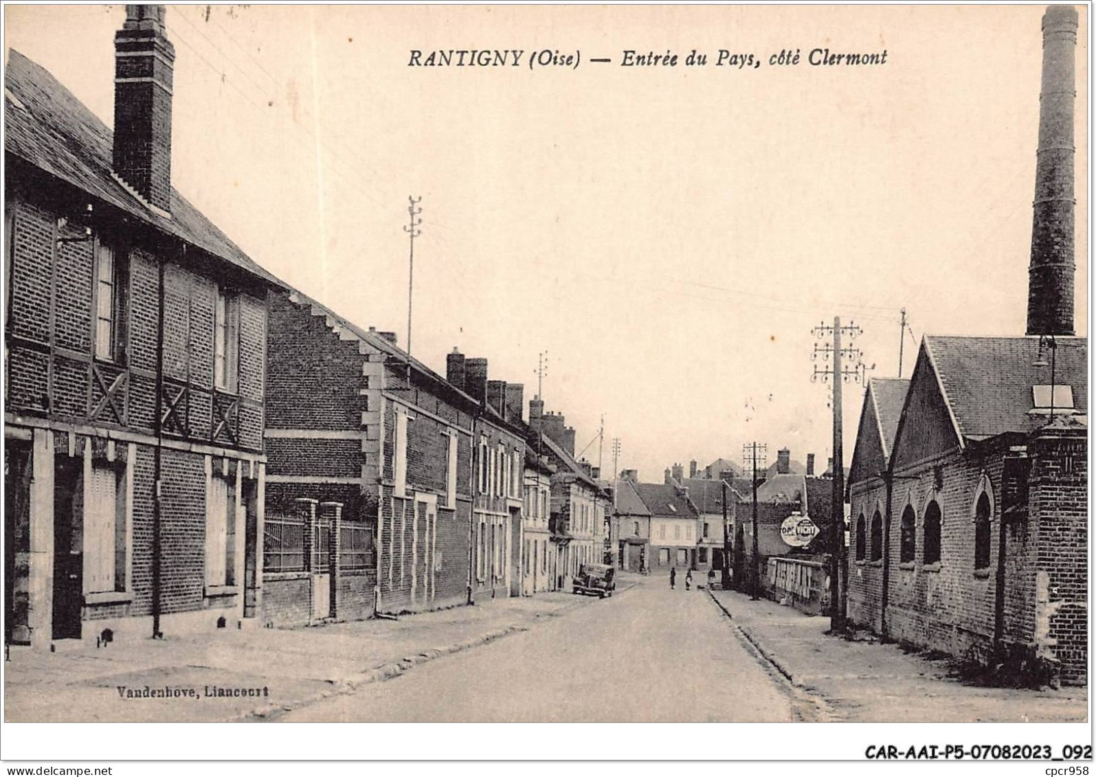 CAR-AAIP5-60-0422 - RANTIGNY - Entrée Du Pays, Cote Clermont  - Rantigny