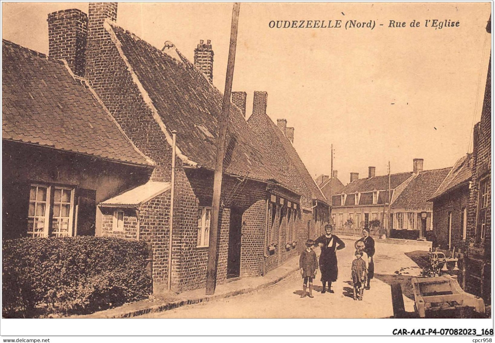 CAR-AAIP4-59-0371 - OUDEZEELLE - Rue De L'eglise  - Other & Unclassified