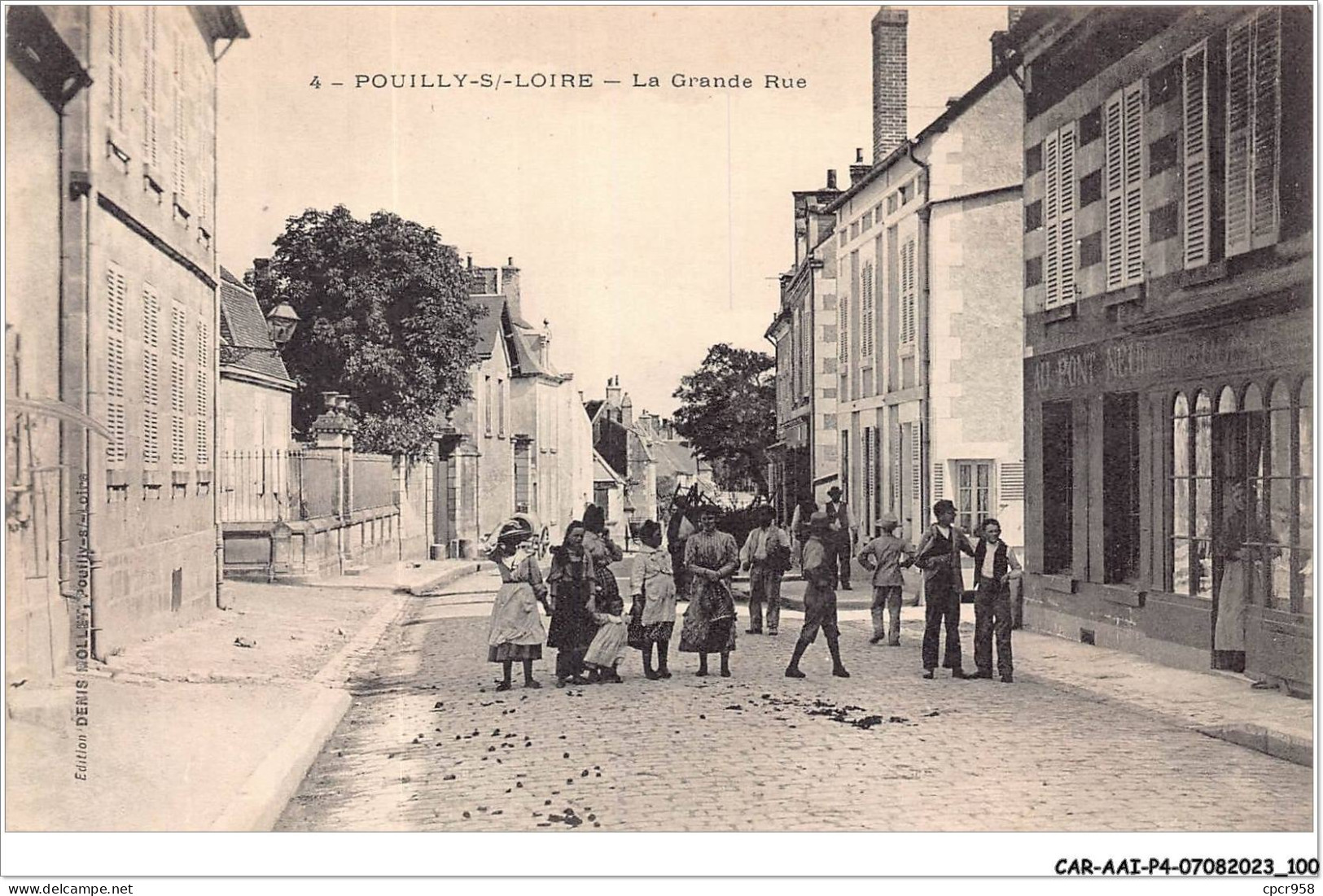 CAR-AAIP4-58-0337 - POUILLY SUR LOIRE - La Grande Rue  - Pouilly Sur Loire