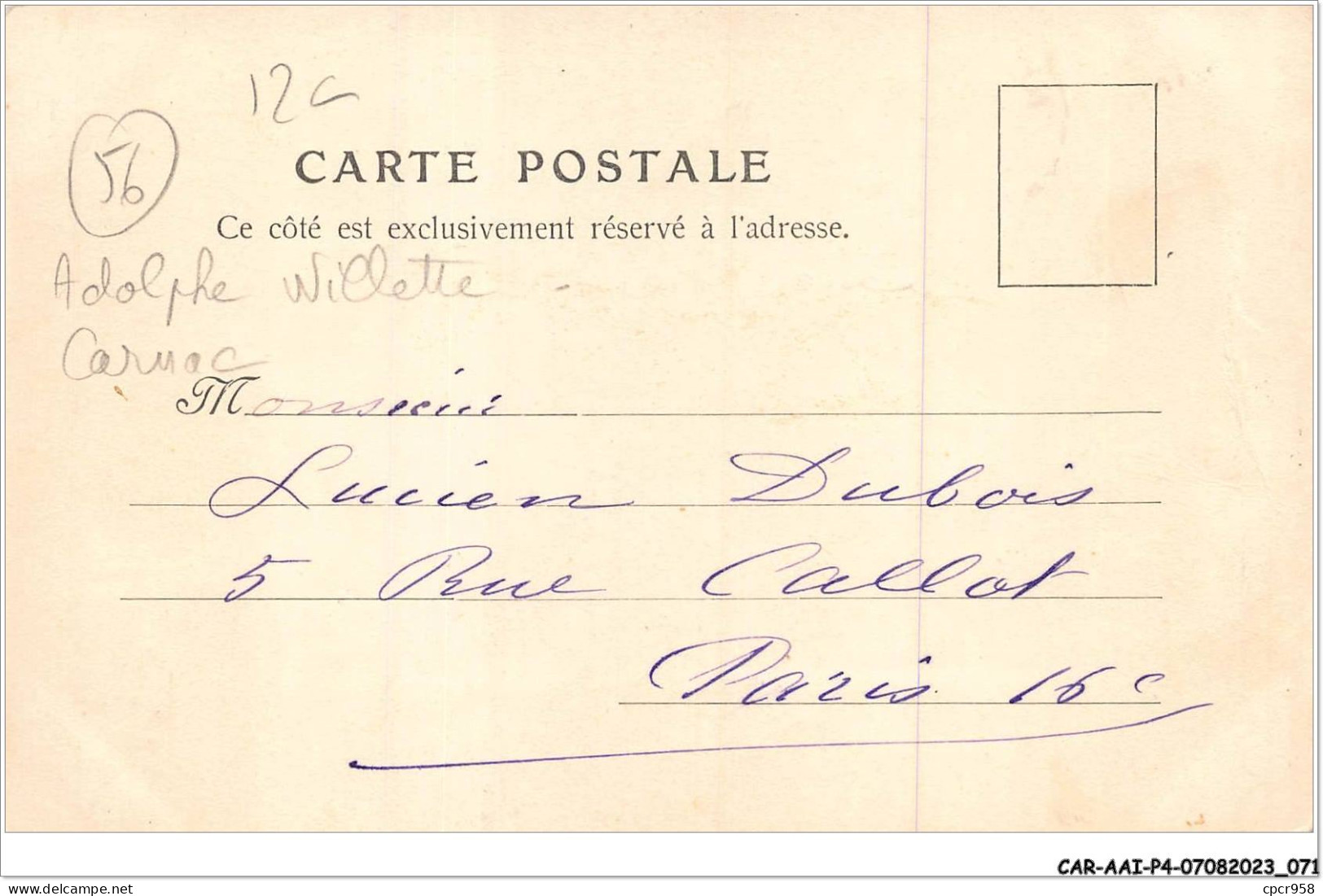 CAR-AAIP4-56-0322 - CARNAC - Adolphe Willette - Carnac