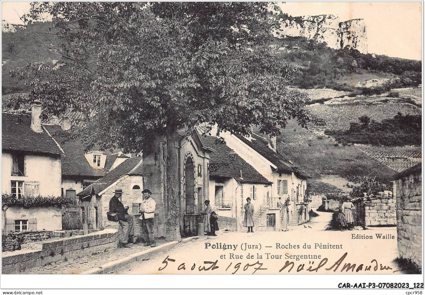 CAR-AAIP3-39-0253 - POLIGNY - Roches Du Pénitent Et Rue De La Tour Sergentine - Poligny