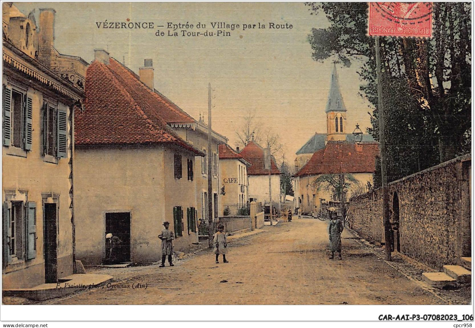 CAR-AAIP3-38-0245 - VEZERONCE - Entrée Du Village Pour La Route De La Tour Du Pin  - Sonstige & Ohne Zuordnung