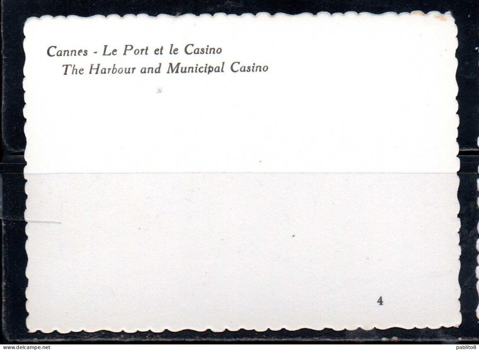 FRANCE FRANCIA CANNES LE PORT ET LE CASINO CARTE CARD CARTOLINA UNUSED NUOVA - Other & Unclassified