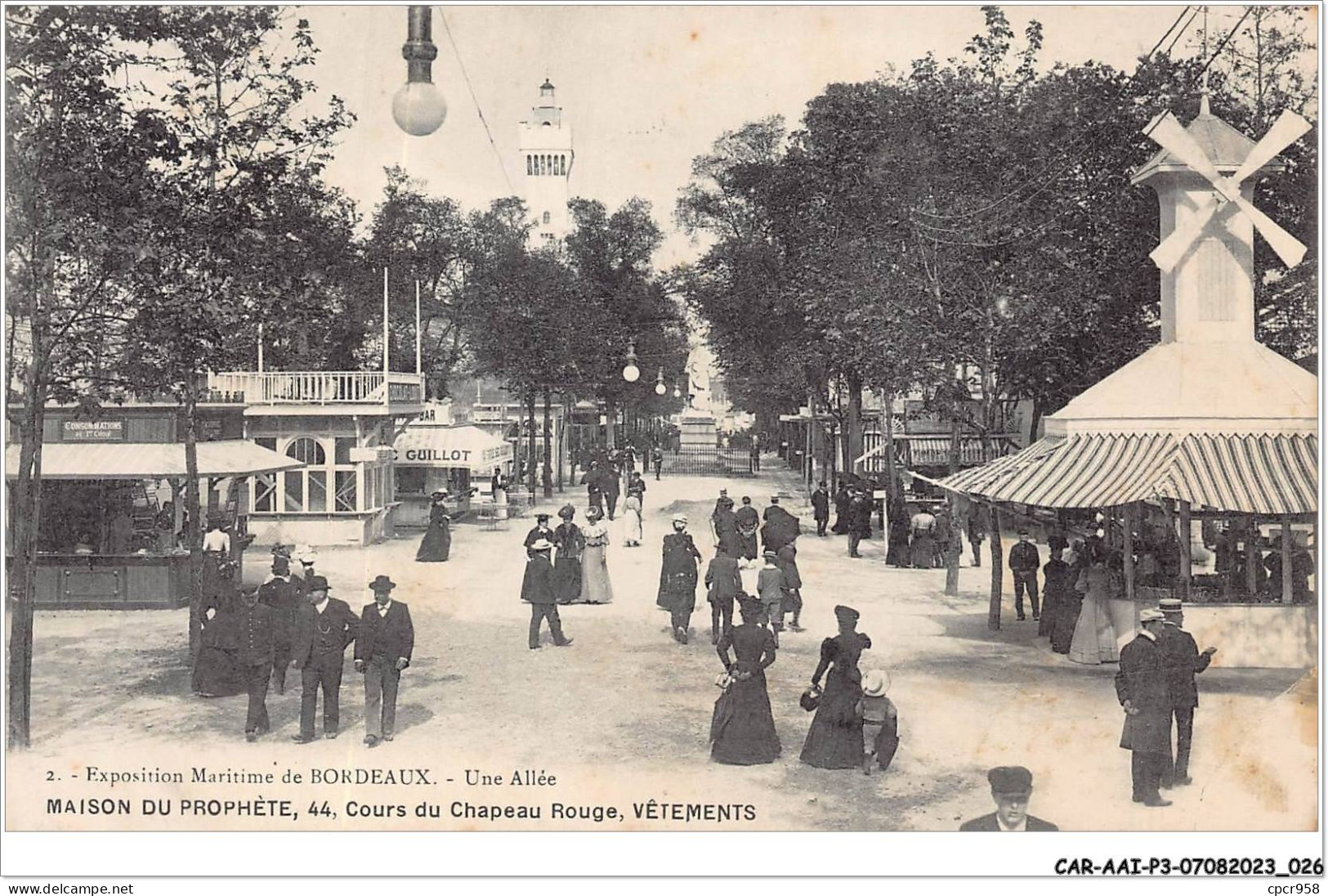 CAR-AAIP3-33-0205 - BORDEAUX - Une Allée - Exposition Martime  - Bordeaux