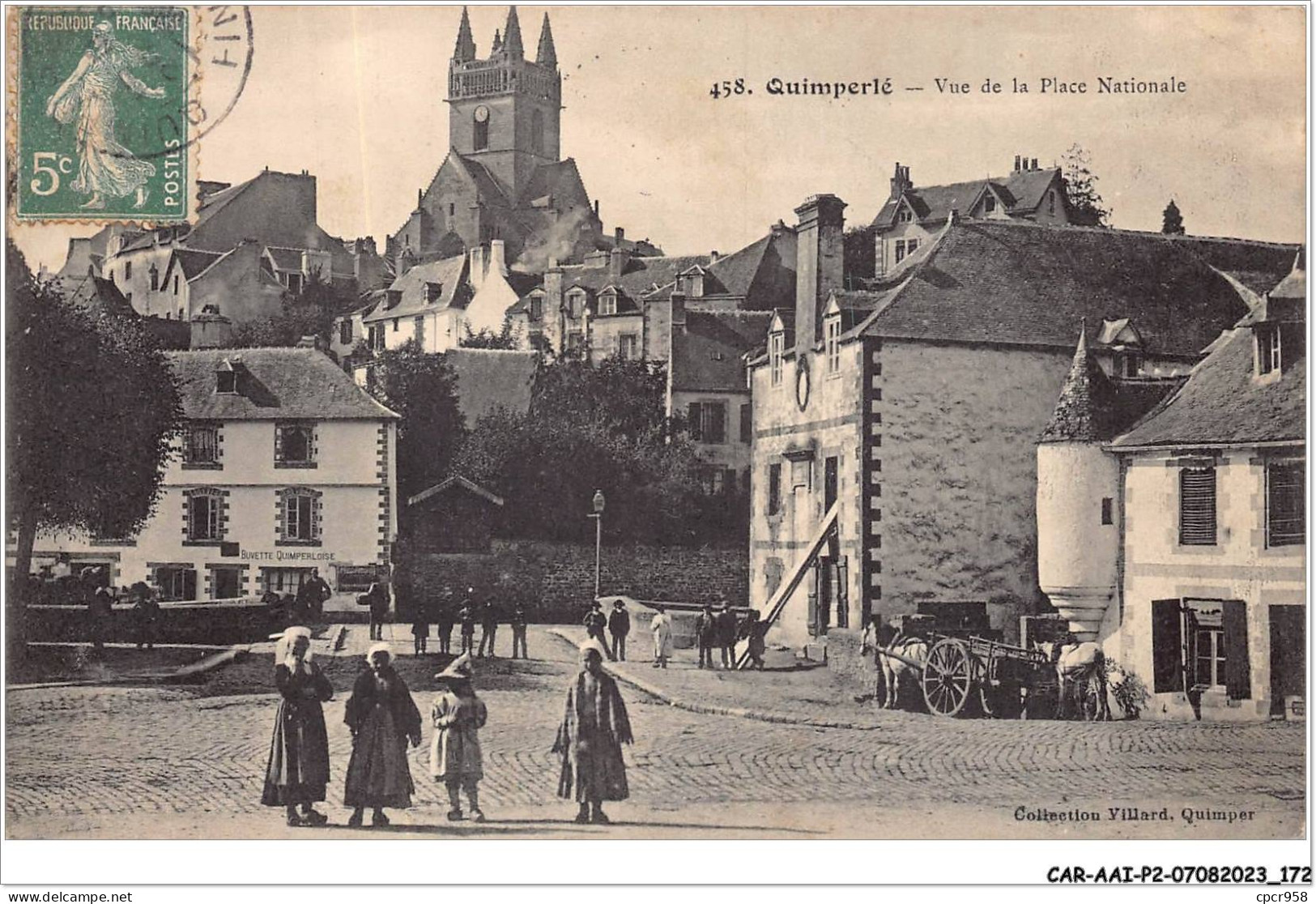 CAR-AAIP2-29-0184 - QUIMPERLE - Vue De La Place Nationale  - Quimperlé