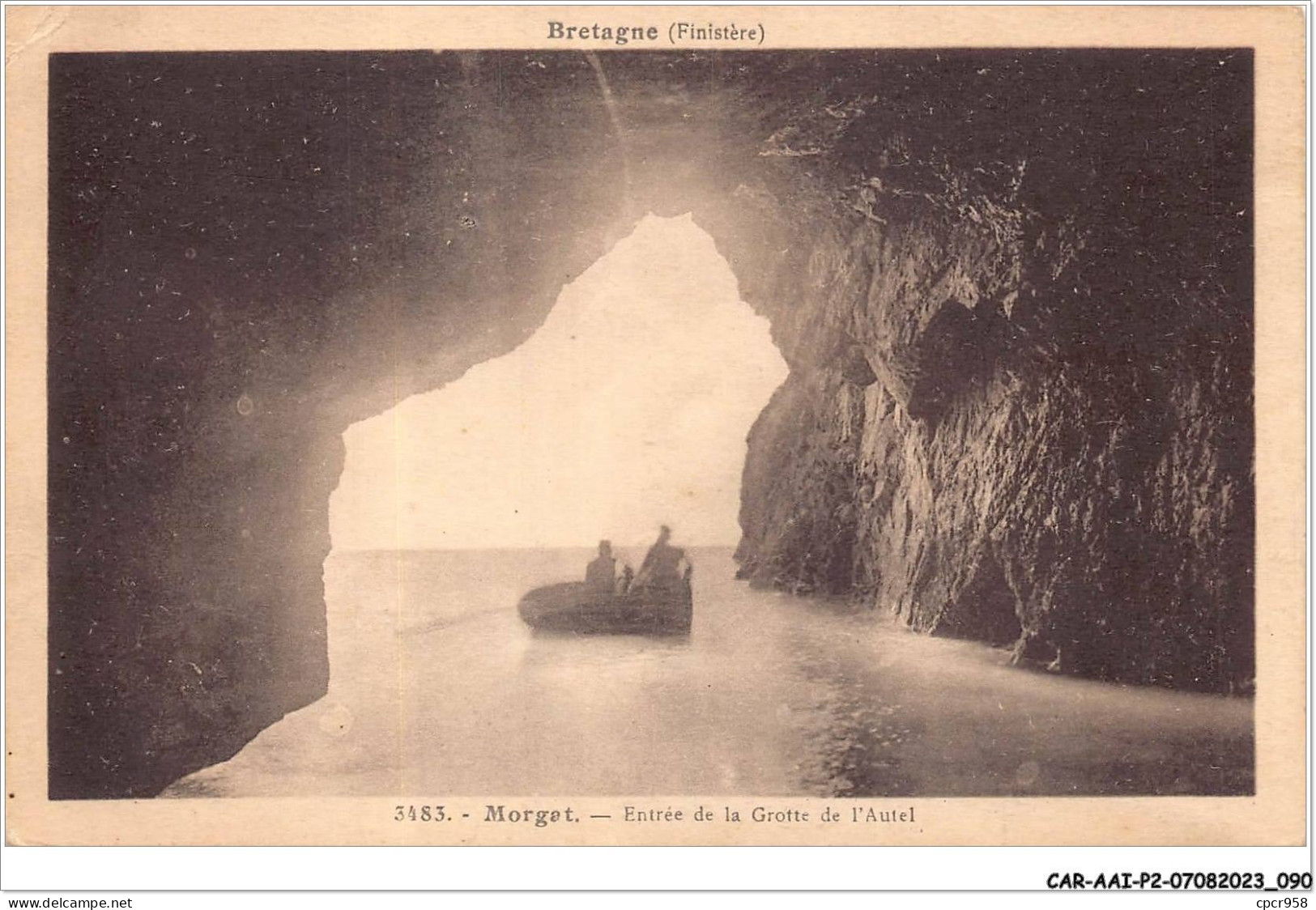 CAR-AAIP2-29-0143 - MORGAT - Entrée De La Grotte De L'Autel - Morgat