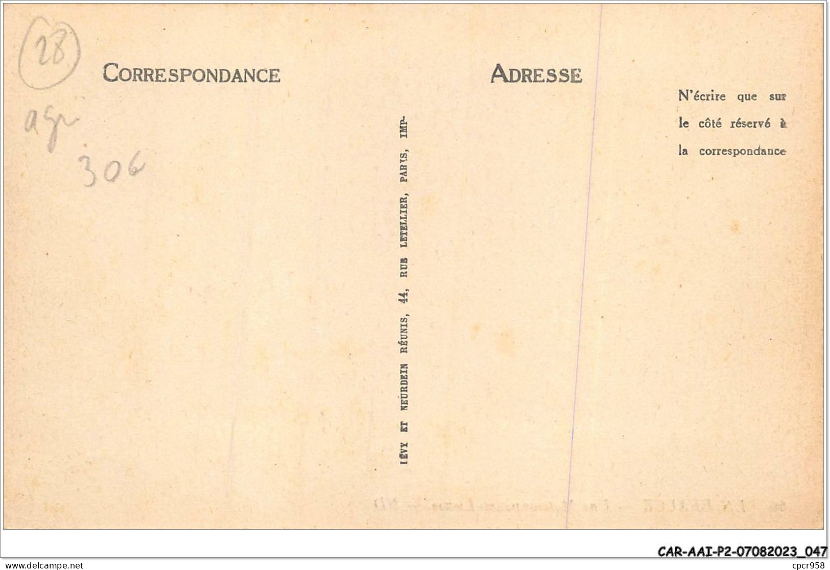 CAR-AAIP2-28-0121 - EN BEAUCE - Une Moissonneuse-Lieuse - Agriculture - Otros & Sin Clasificación