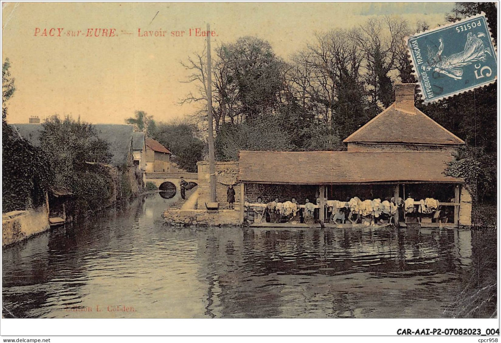 CAR-AAIP2-27-0100 - PACY SUR EURE - Lavoir Sur L'Eure - Lavandieres - Pacy-sur-Eure