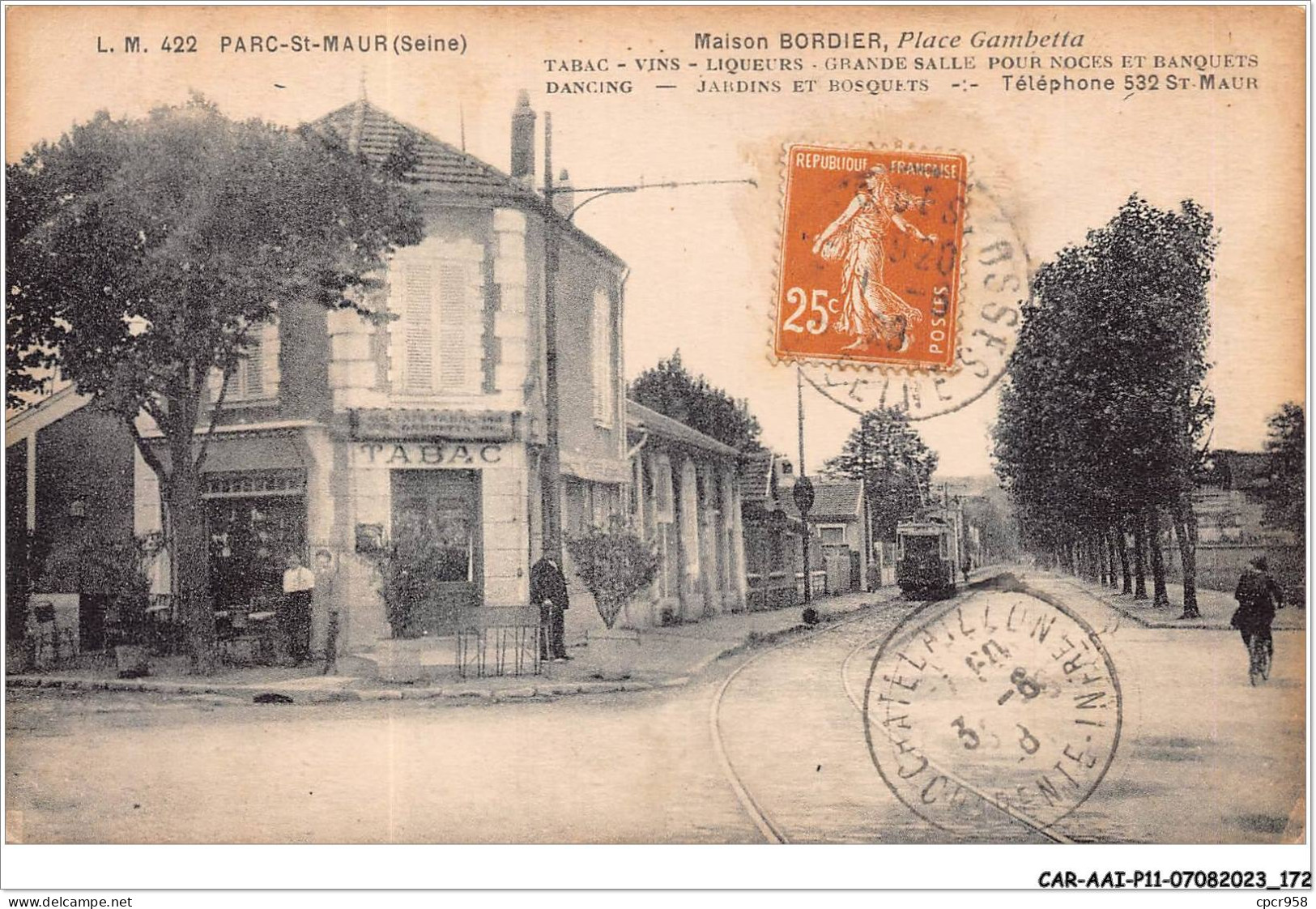 CAR-AAIP11-94-1066 - PARC ST MAUR - Place Gambetta - Maison Bordier - Saint Maur Des Fosses