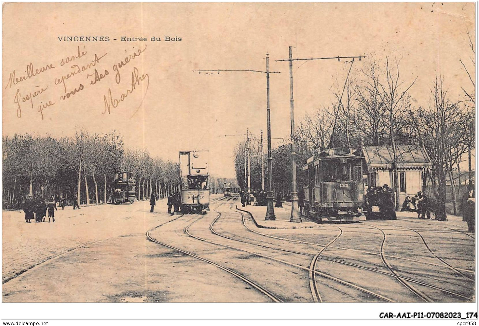 CAR-AAIP11-94-1067 - VINCENNES - Entrée Du Bois - Tramway - Vincennes