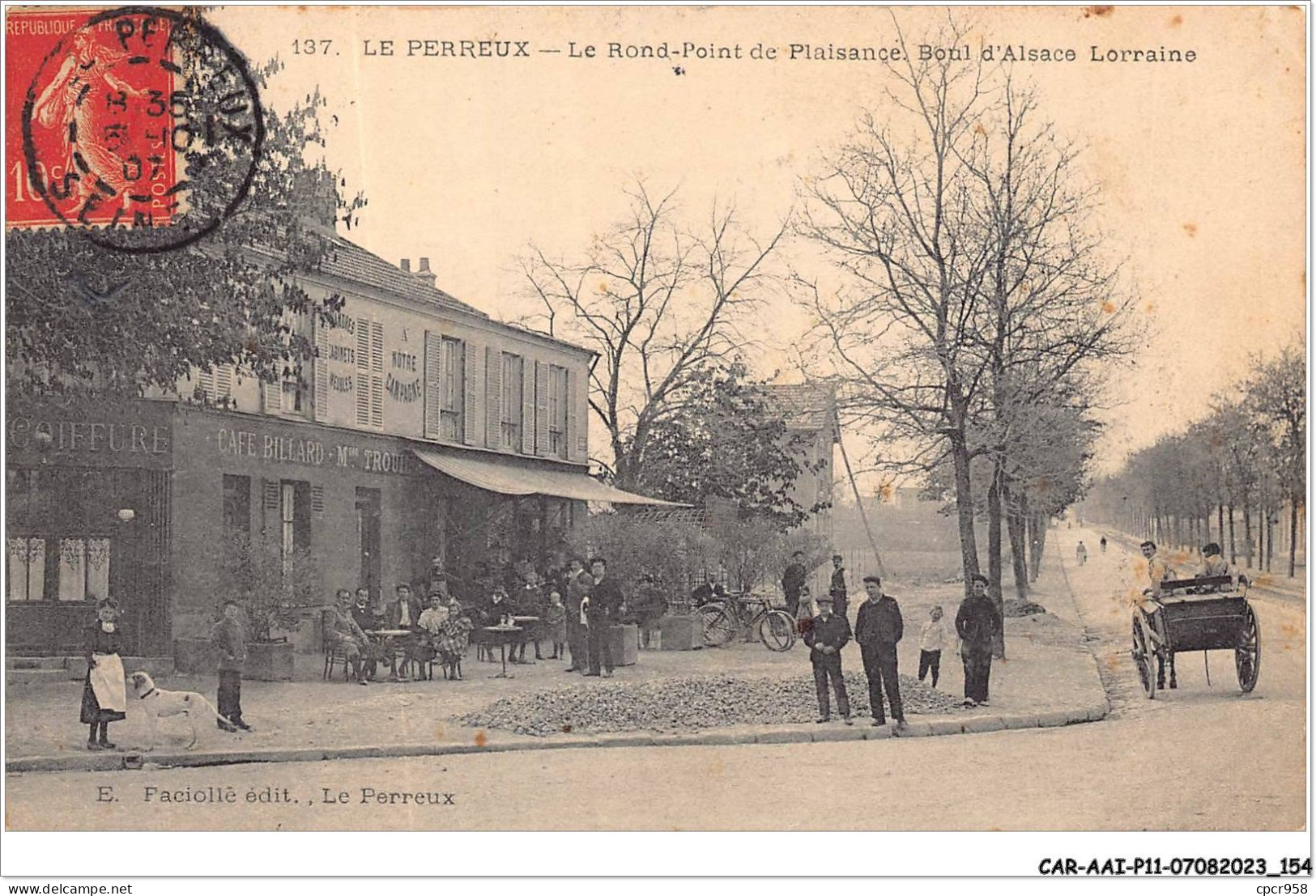 CAR-AAIP11-94-1057 - LE PERREUX - Rond Point De Plaisance - Boulevard D'Alsace Lorraine - Le Perreux Sur Marne