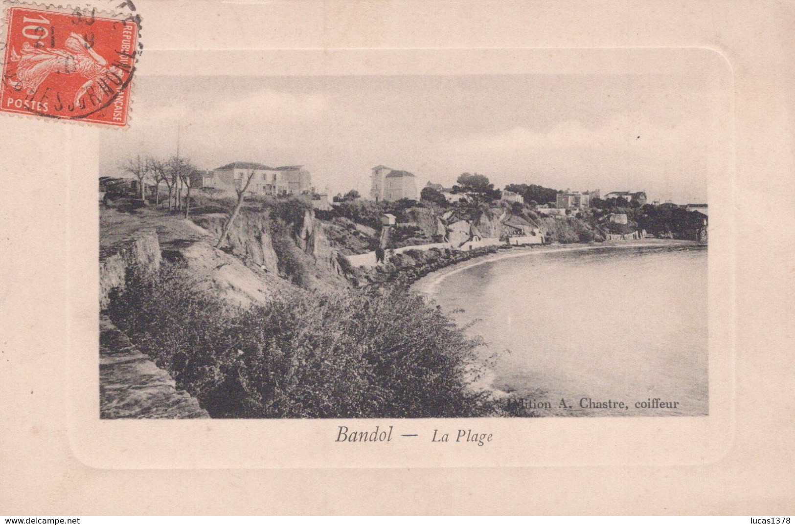 83 / BANDOL / 6 JOLIES CARTES GAUFFREES EDIT GOS - Bandol