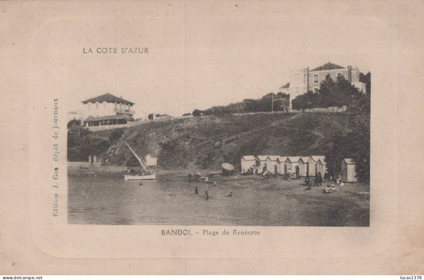 83 / BANDOL / 6 JOLIES CARTES GAUFFREES EDIT GOS - Bandol