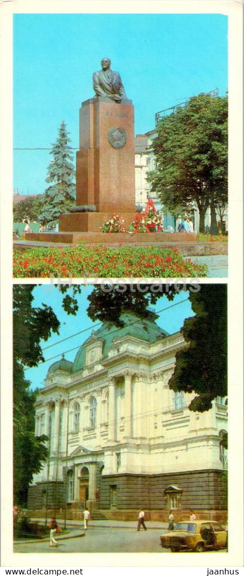 Lviv - Monument To Lenin - Lenin Museum - 1984 - Ukraine USSR - Unused - Ukraine