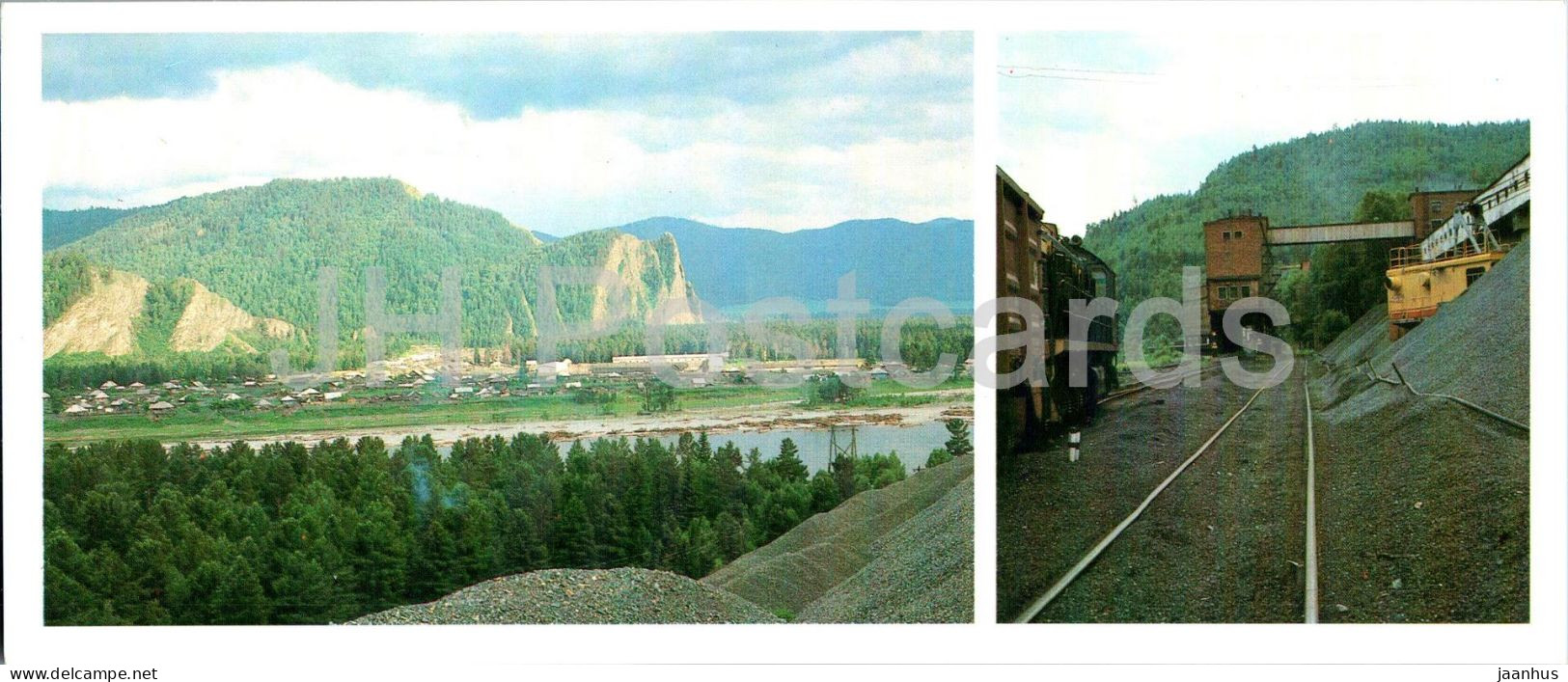 Abaza - View At The Town - Shipment Of Iron Ore Concentrate - Khakassia - 1986 - Russia USSR - Unused - Rusland