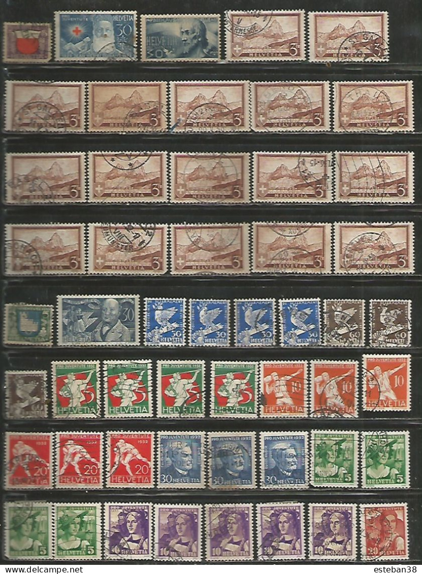 Suisse Timbres Diverses - Verzamelingen