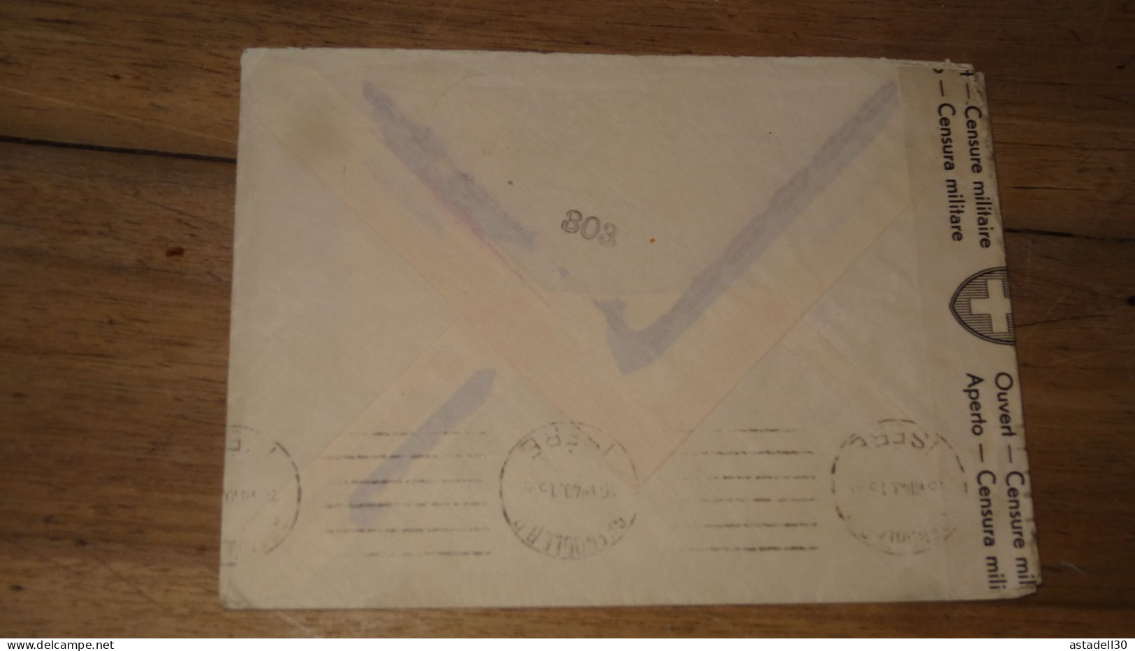 Enveloppe SUISSE Internement Militaires A Grafenried - 1940 ......... Boite1 ...... 240424-160 - Postmark Collection