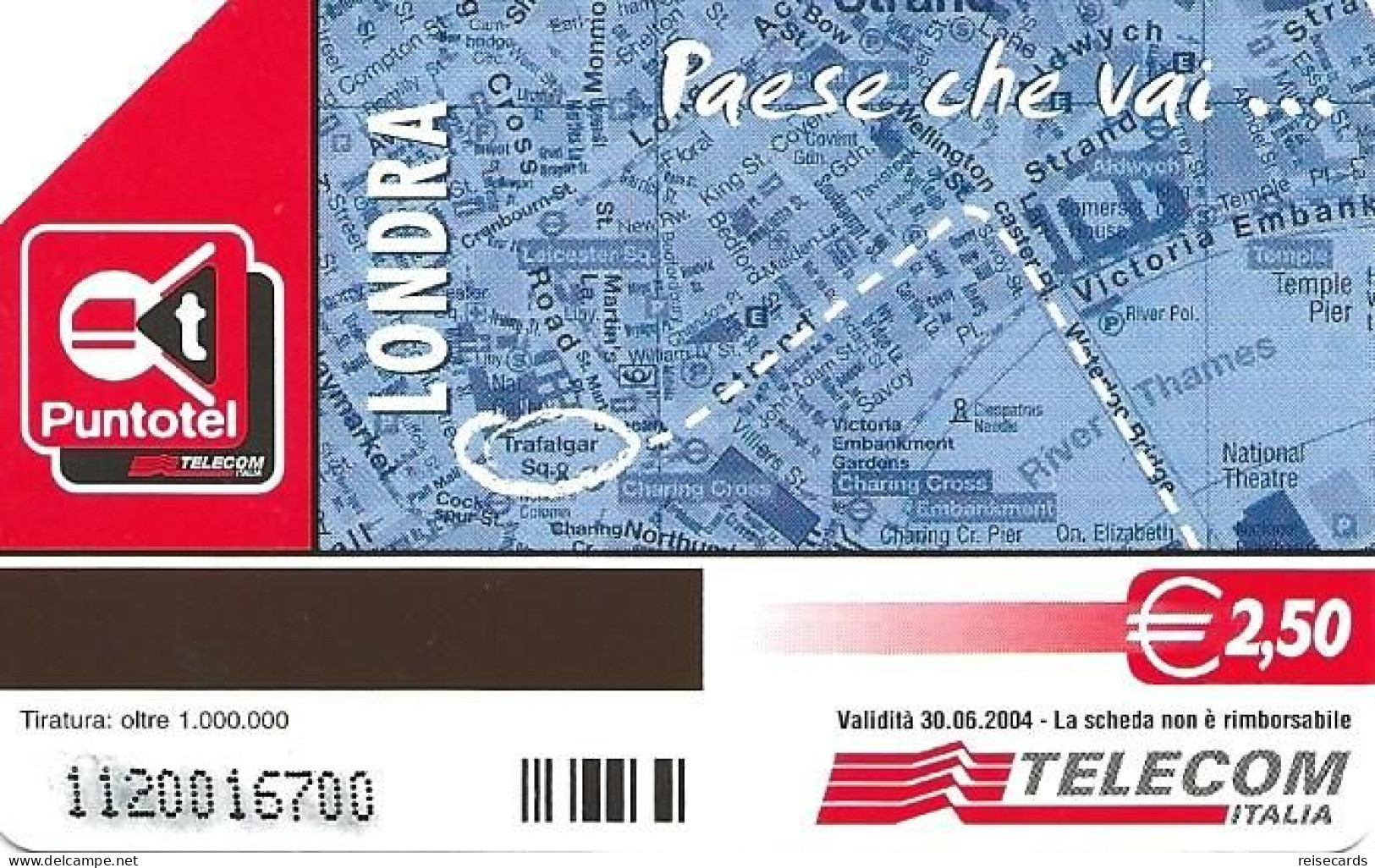 Italy: Telecom Italia Value € - Trasporto Che Trovi, Londra - Pubbliche Pubblicitarie